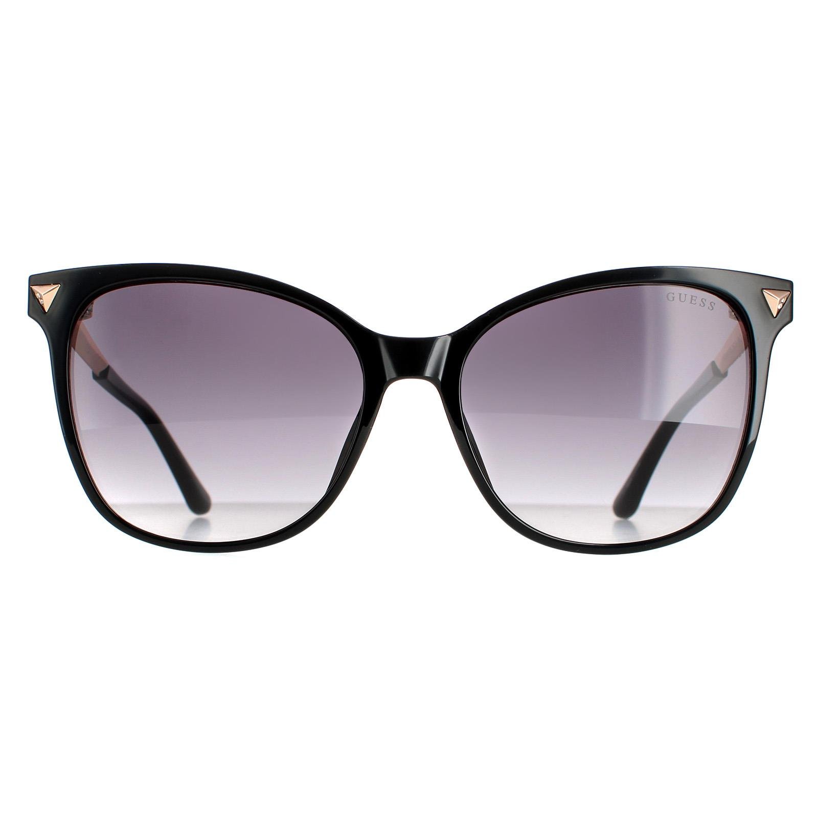 Guess Cat Eye Womens Black Smoke Gradient GU7684