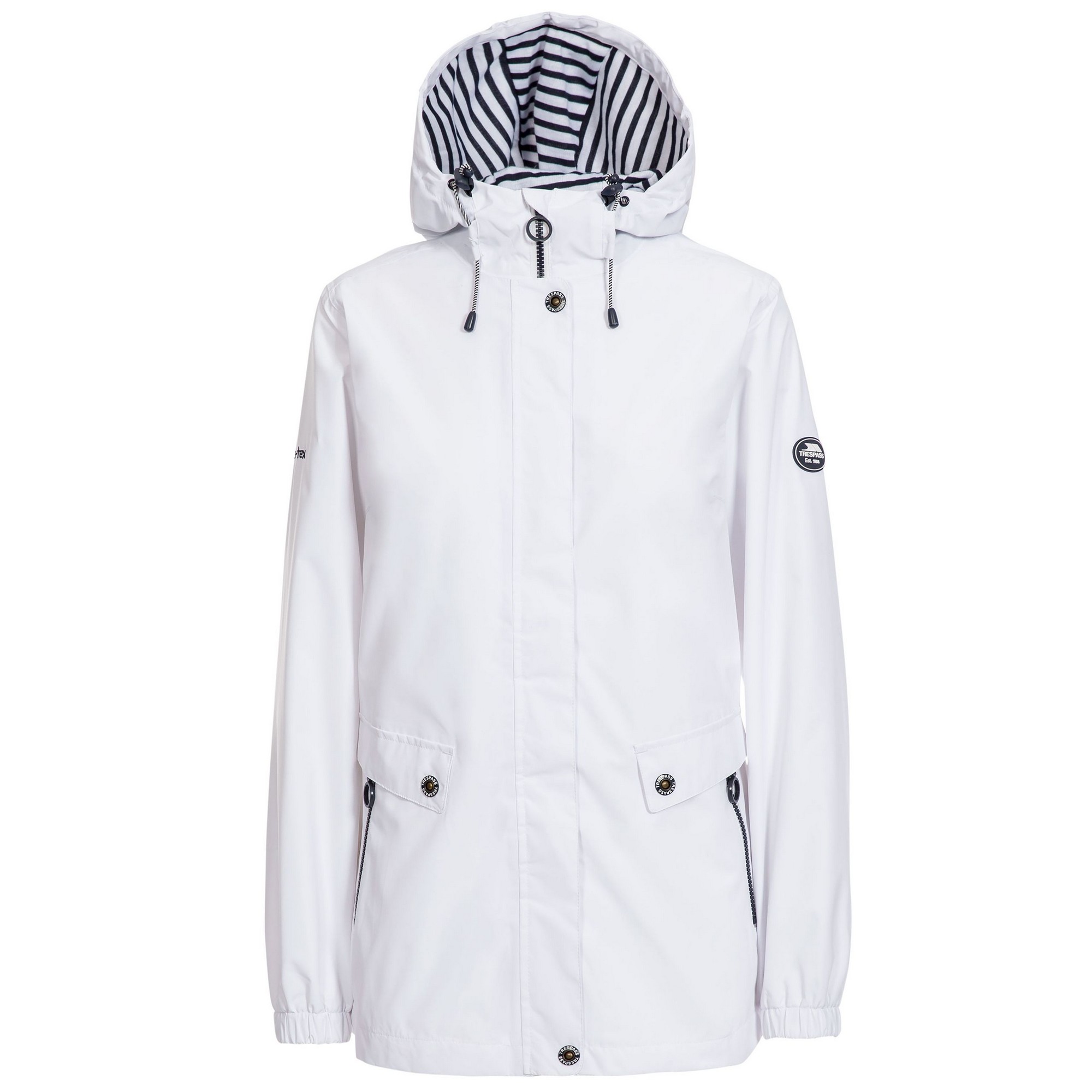 Ladies white rain jacket best sale
