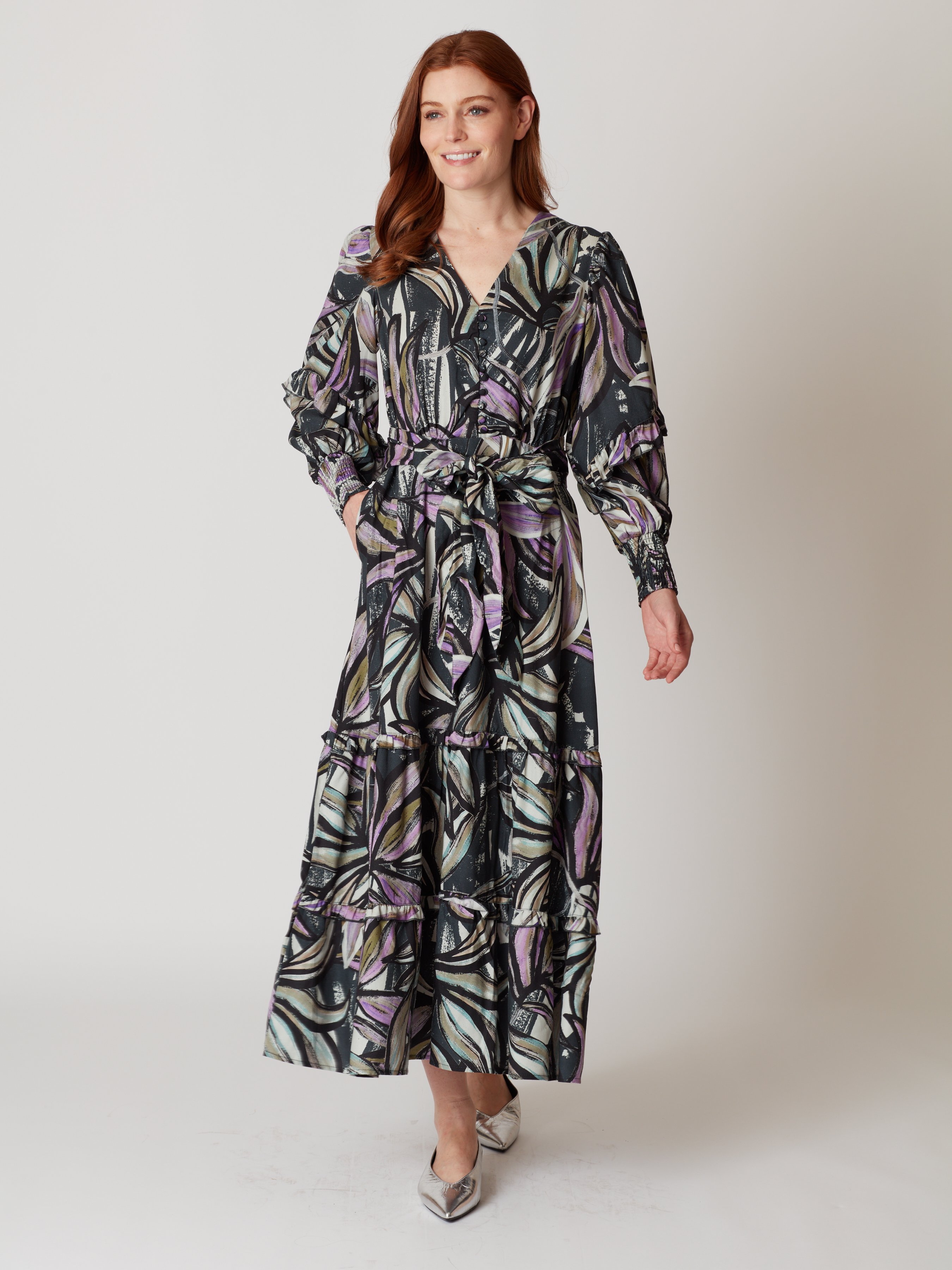 Christine Tencel Dress - Blue