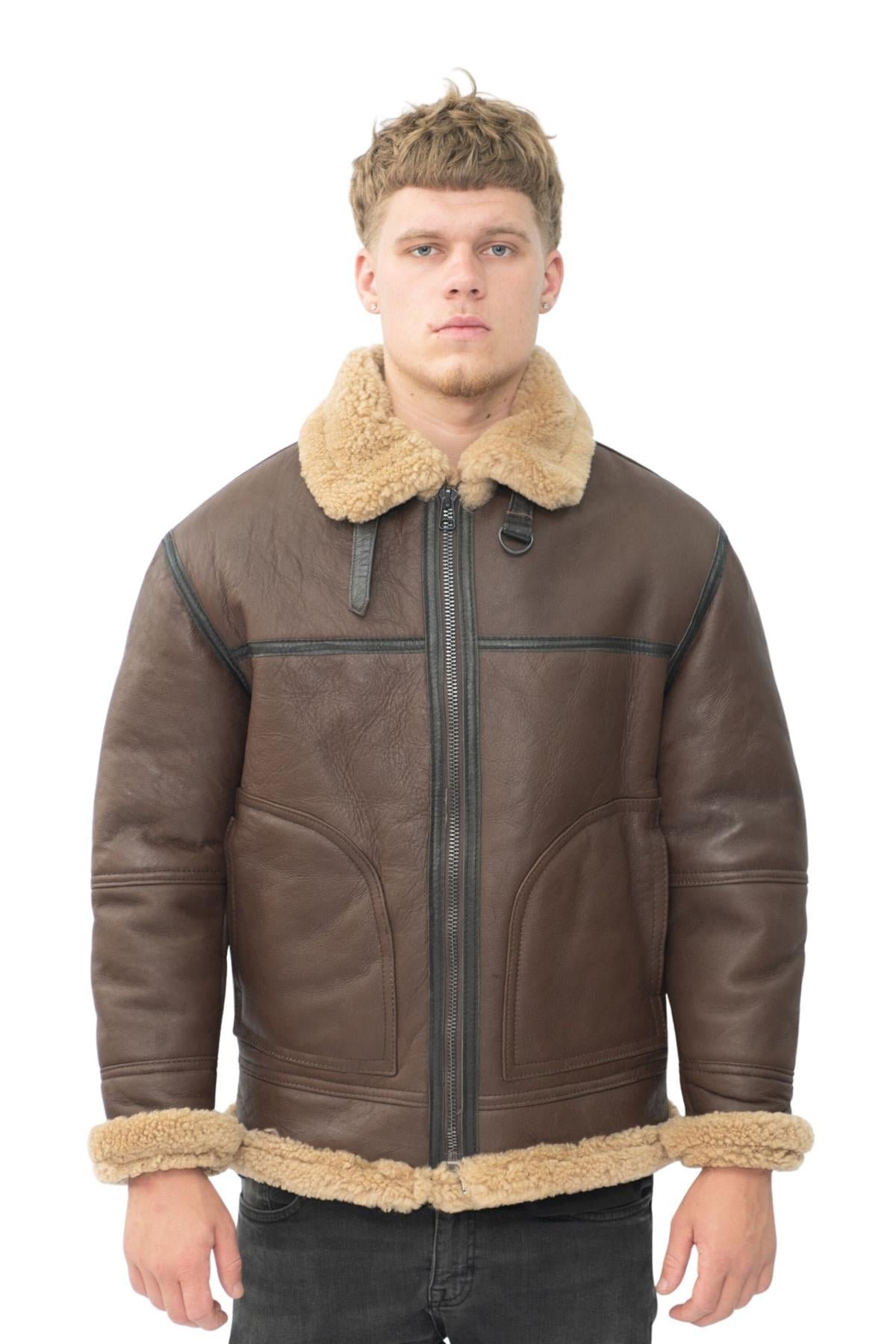 Schaffell Jacke Herren