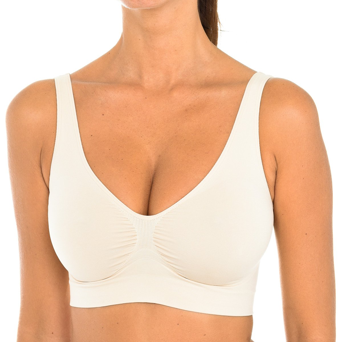 Puma WOMEN SOFT PADDED BRA - Reggiseno - rose dust/color carne