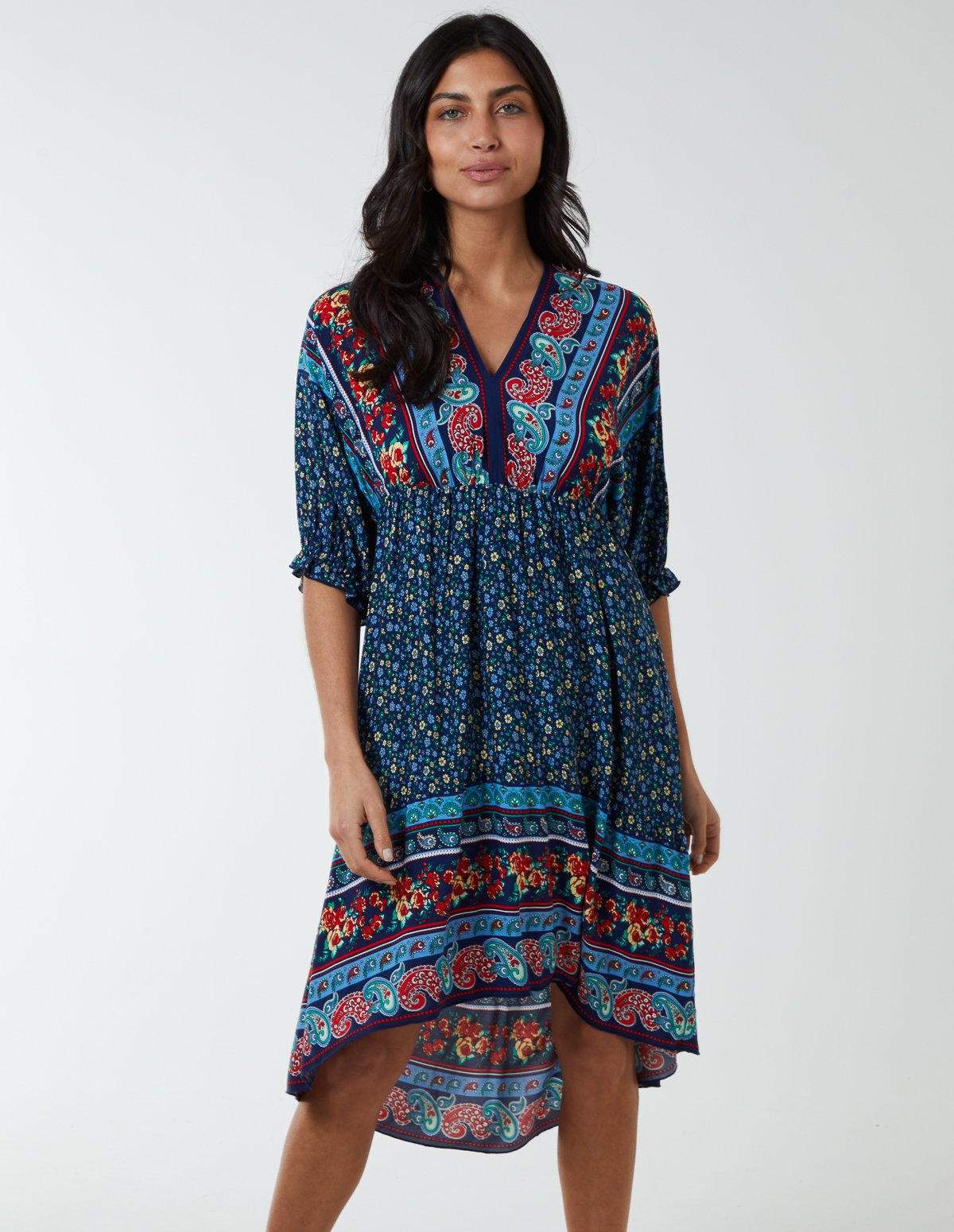 Bailey V-Neck High Low Dress