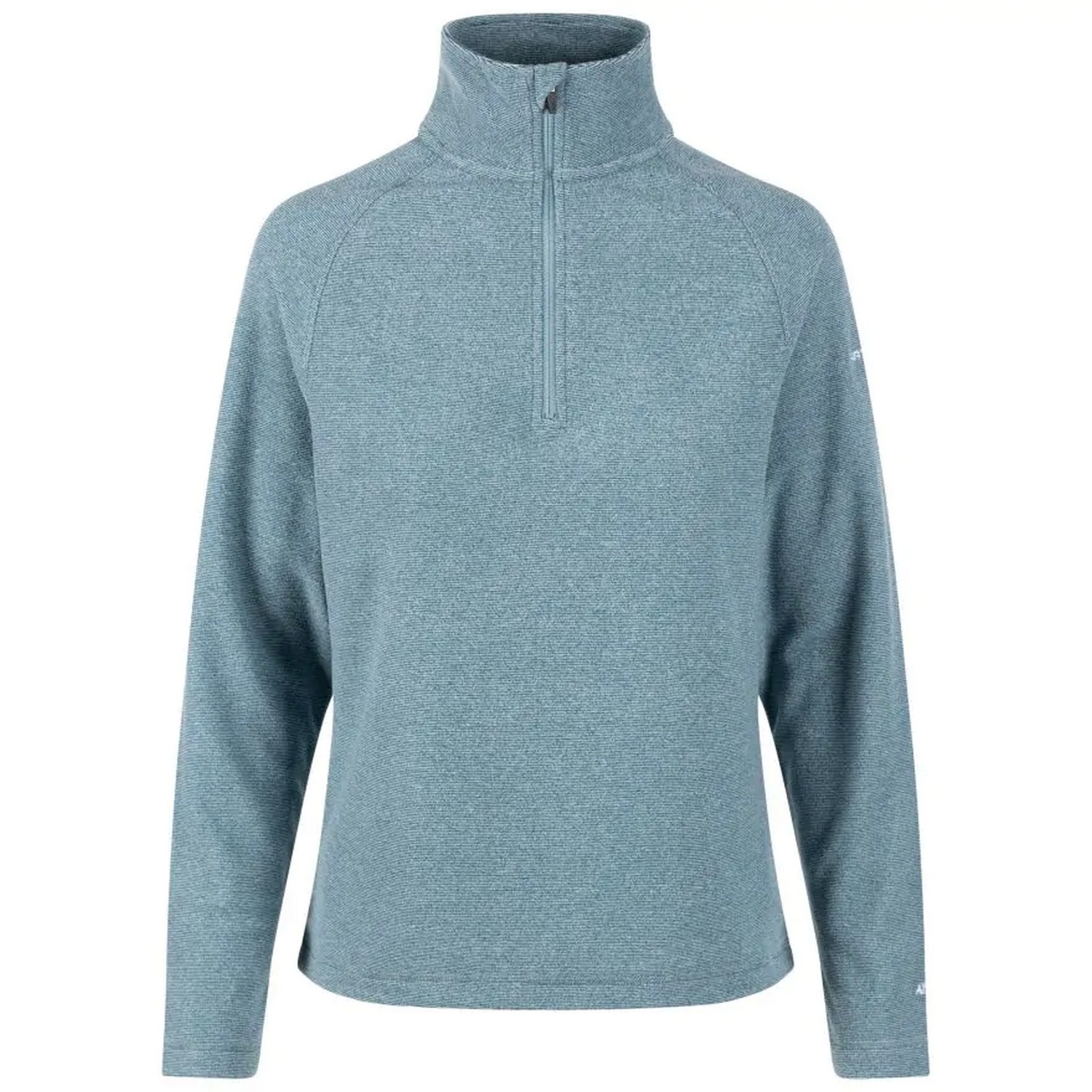 Trespass Damen Fleece-Top Meadows mit Reißverschluss bis zur Brust (Blaugrau)