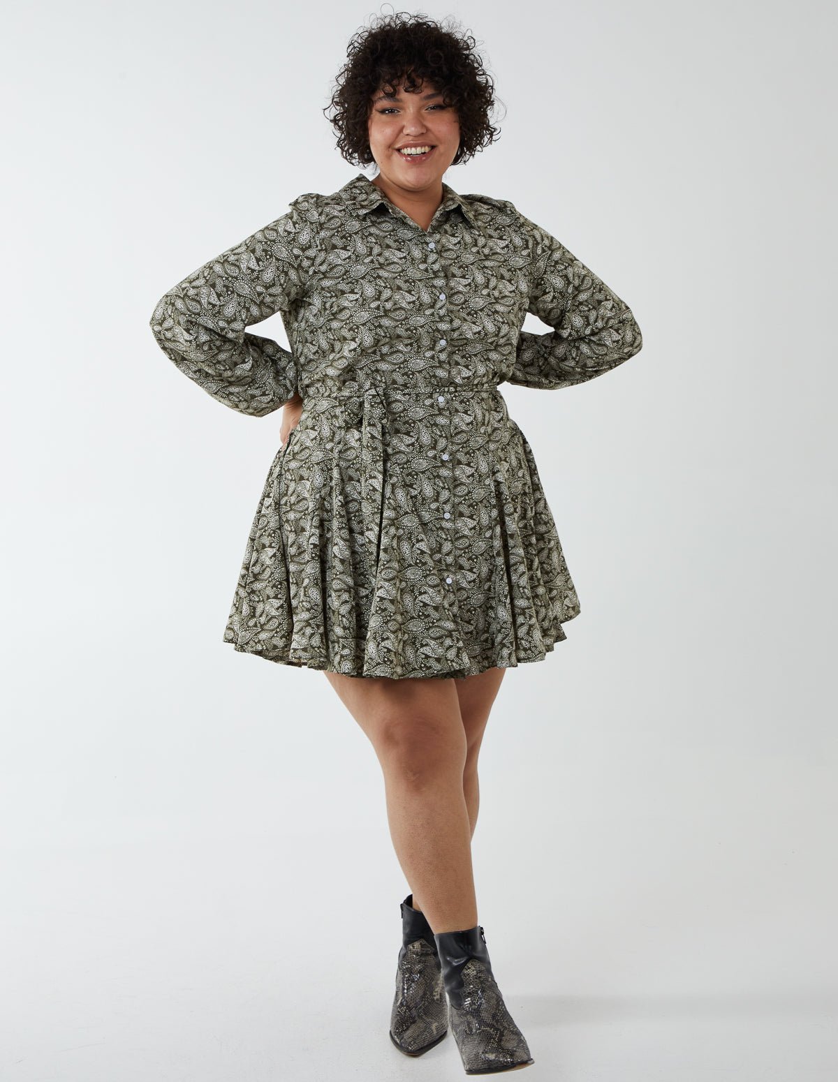 Curvy Hedda LS Heavy Knit Mini Dress