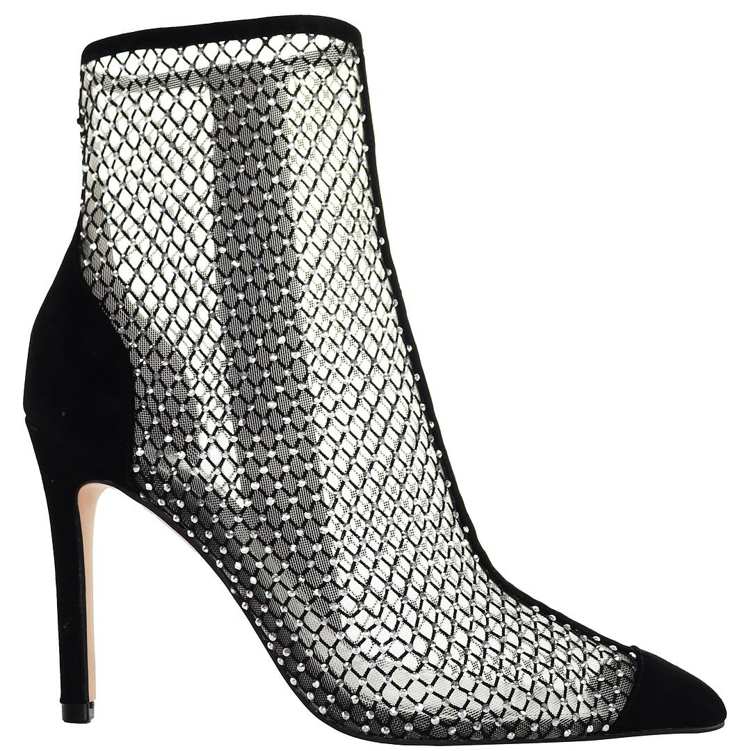 Ted Baker Junapah Crystal Mesh Dames Zwarte Laarzen