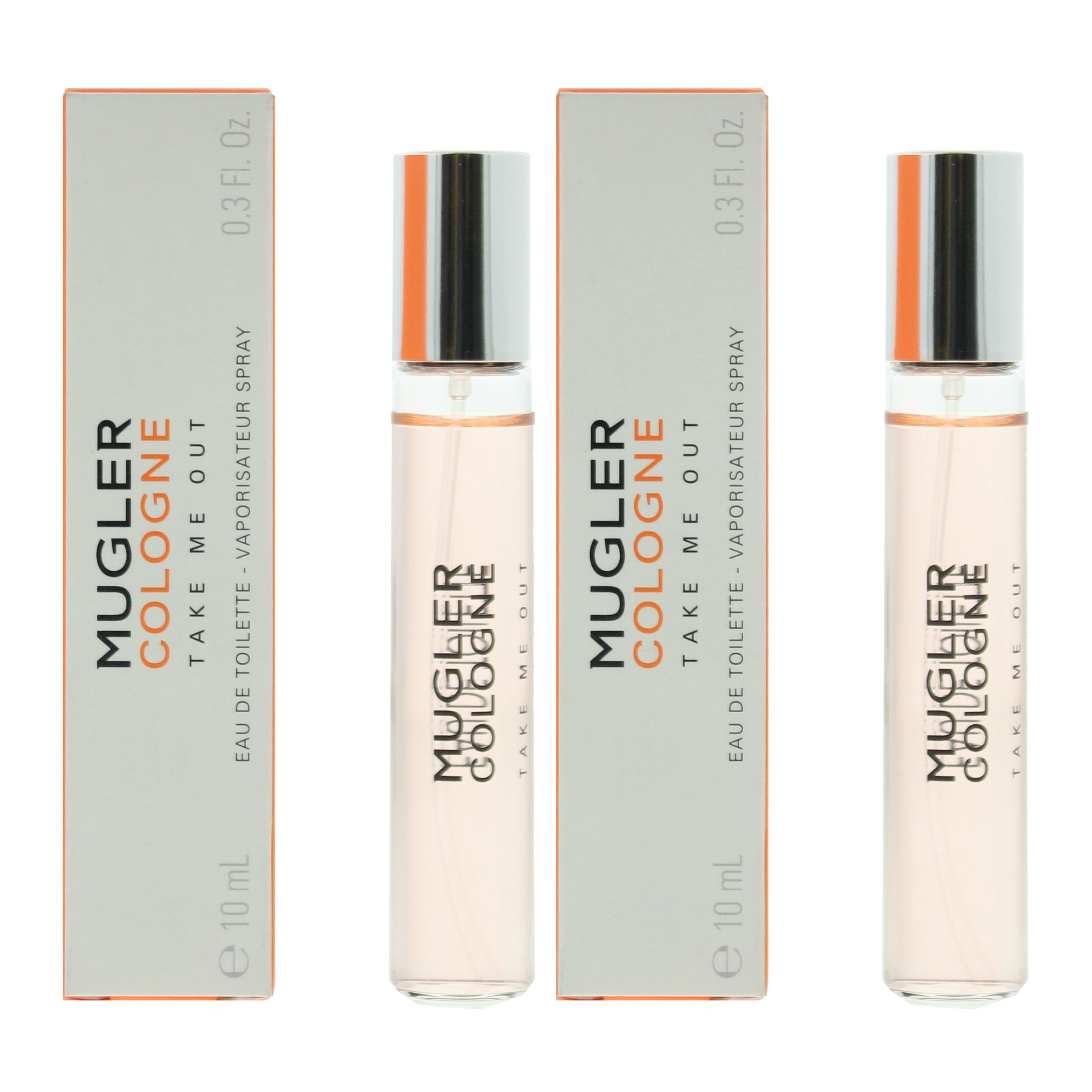 Mugler Cologne Take Me Out Eau de Toilette 10ml Travel Spray x 2
