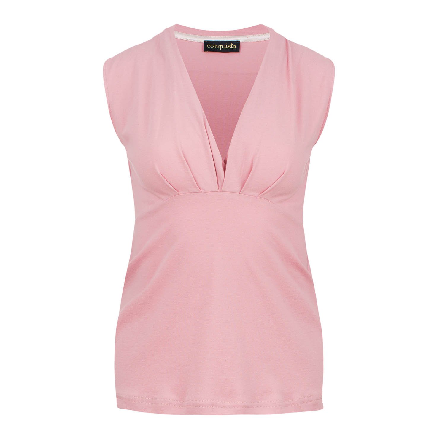 Wrap top - katoen stretch- lavendel