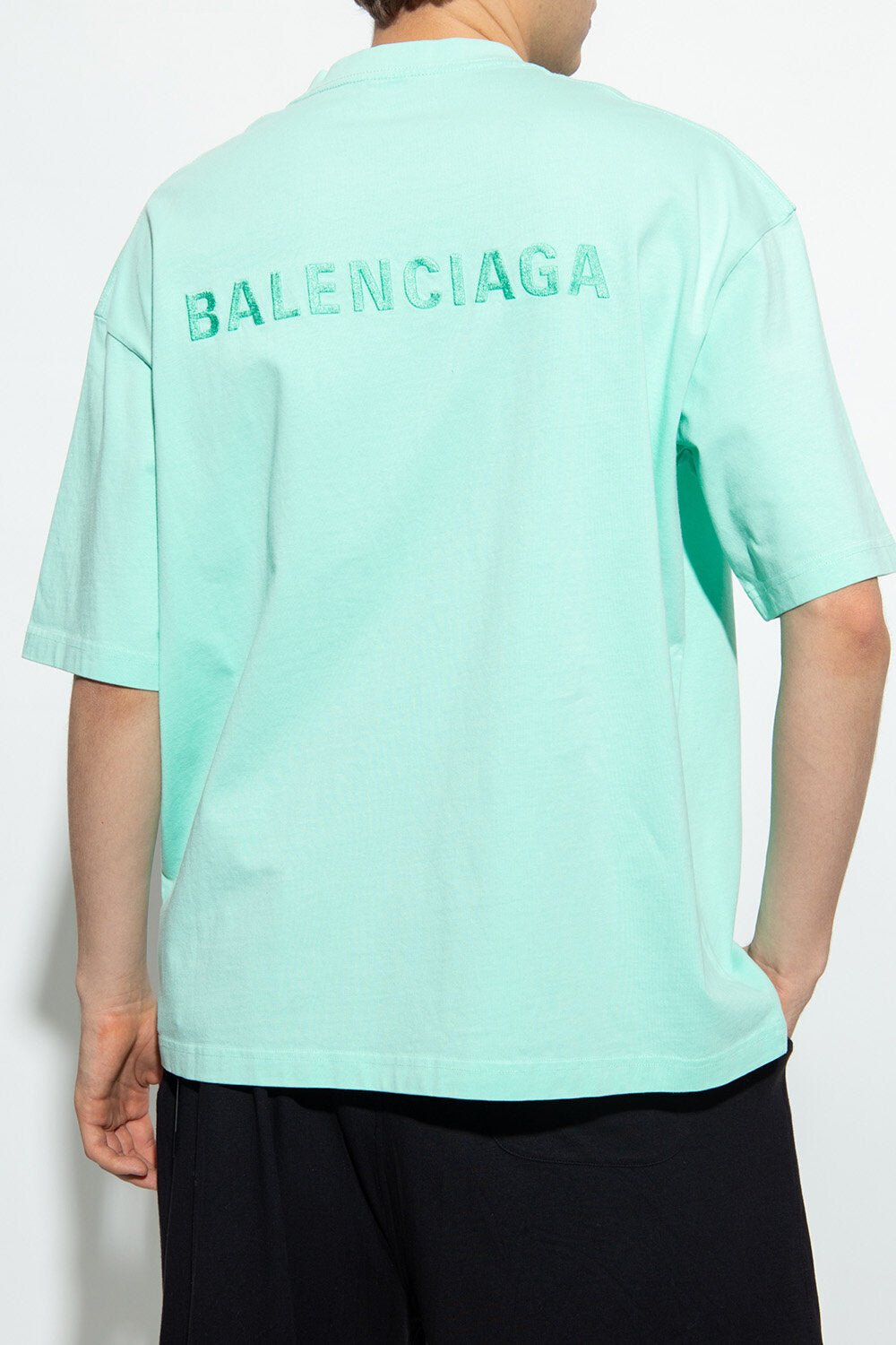 Balenciaga green top tee