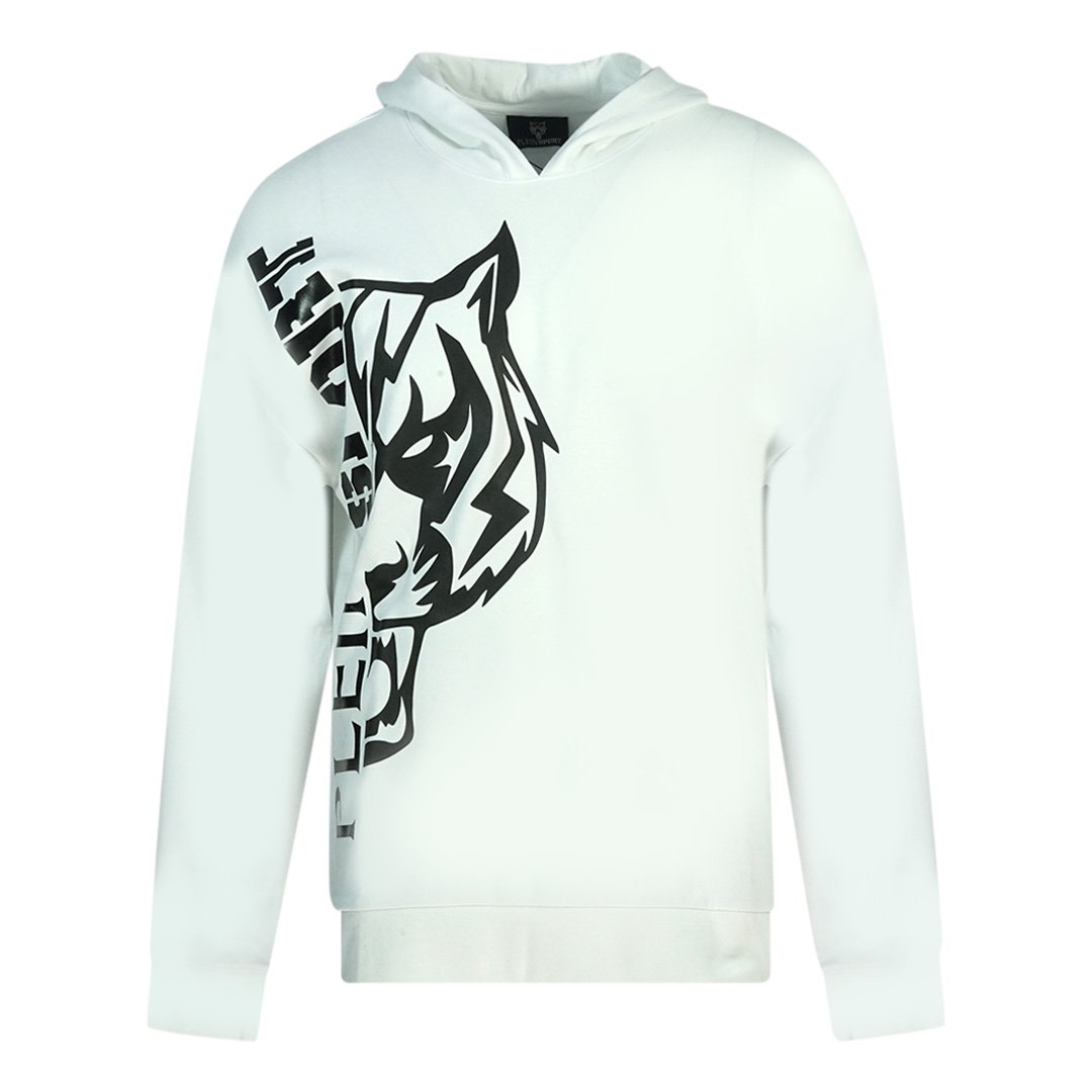 Plein Sport Bianco Cotton Men Sweatshirt main image 1