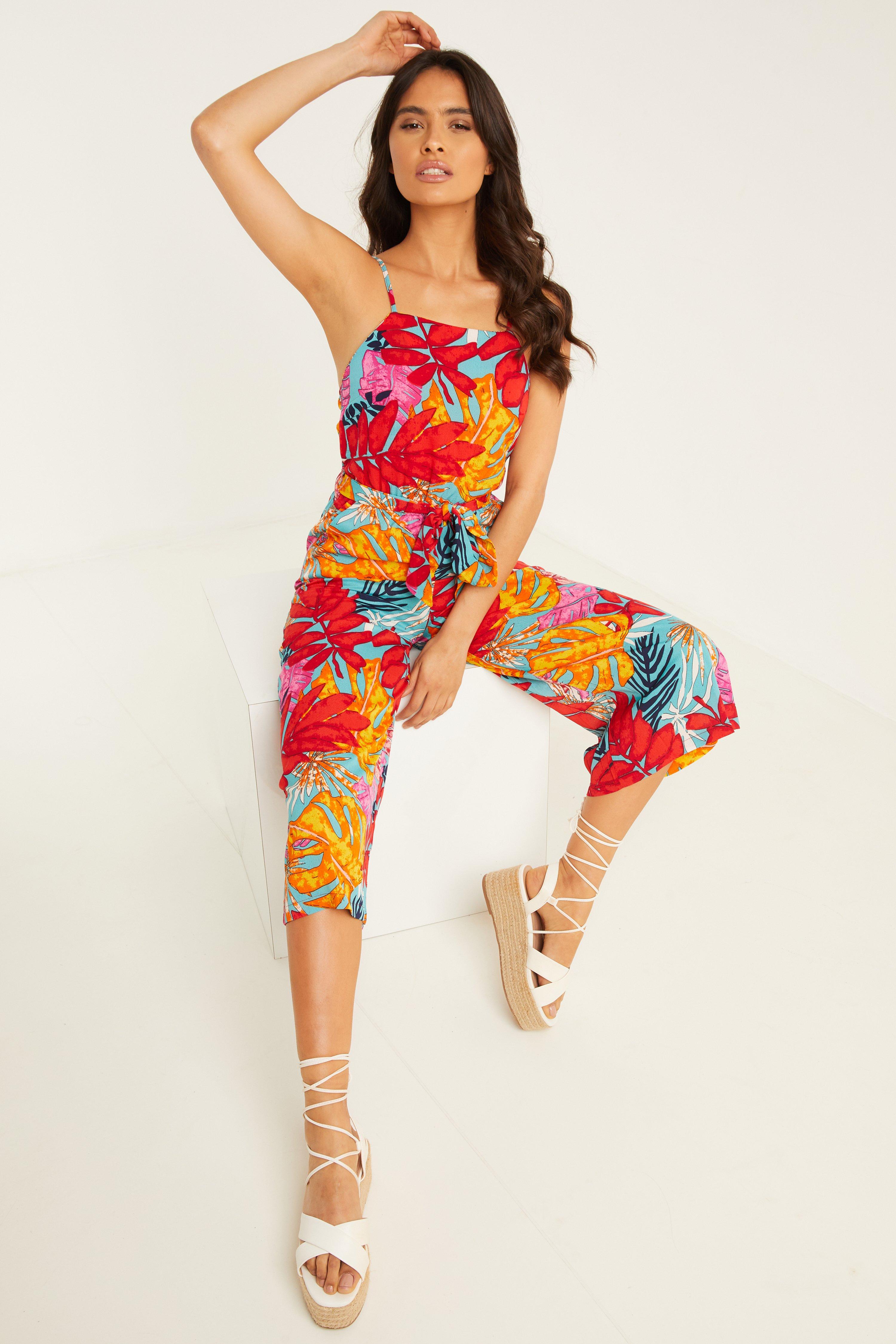 Quiz top tropical jumpsuit