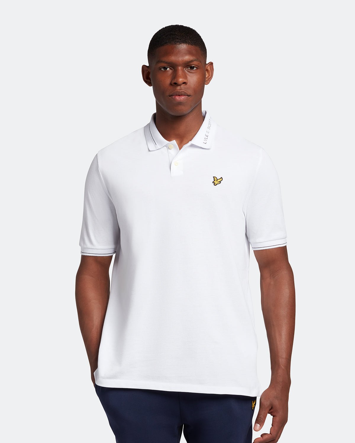 Lyle & Scott White Cotton Polo Shirt
