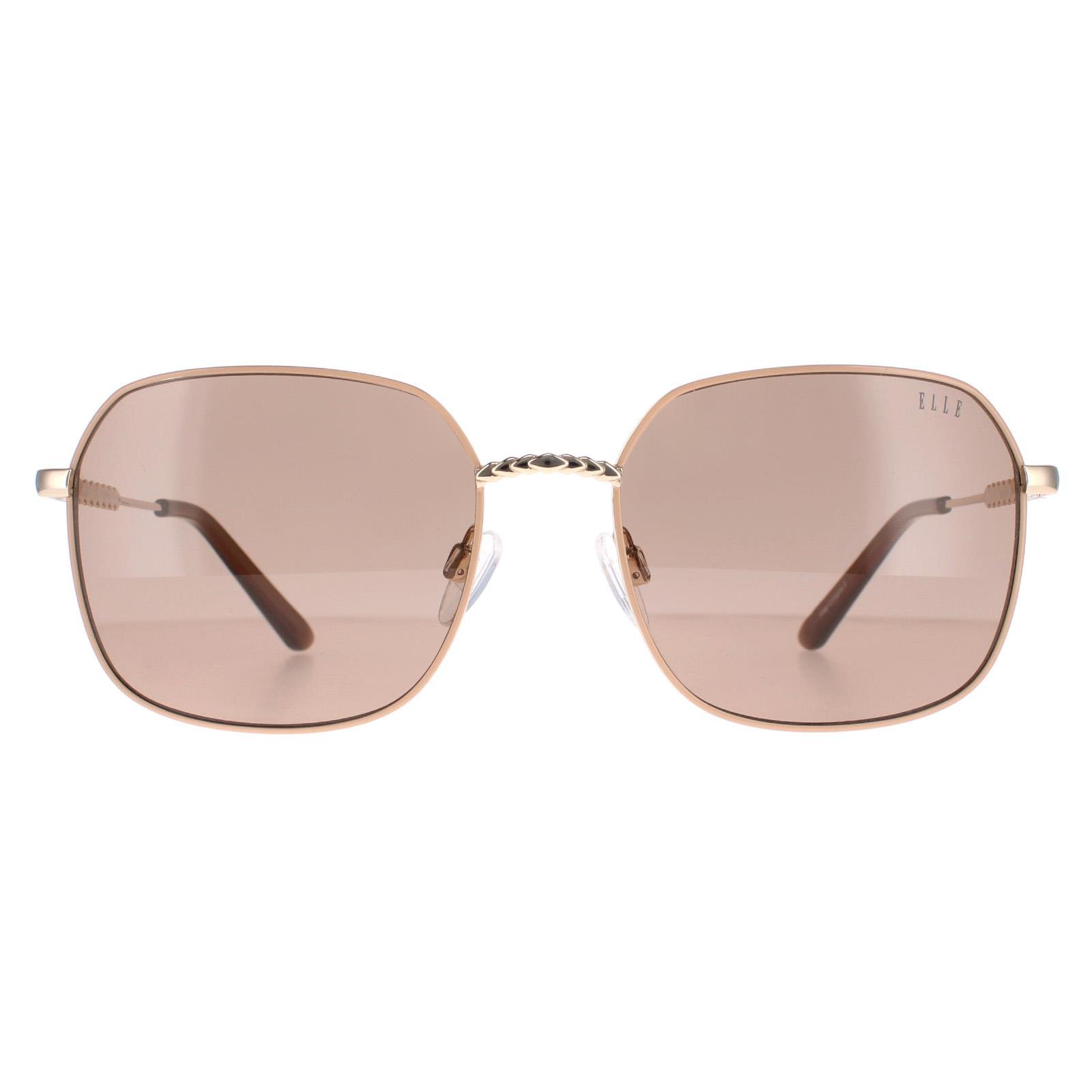 Elle Square Womens Beige Brown 14911