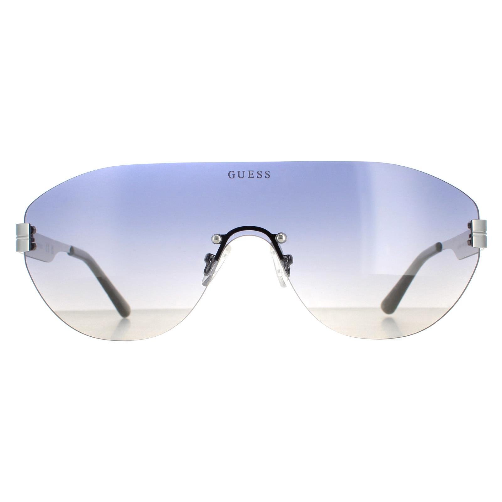 Guess Shield Womens Matte Light Nickeltin Blue Gradient GF6161