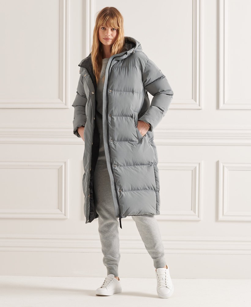Superdry studios longline duvet coat wintermantel Outlet