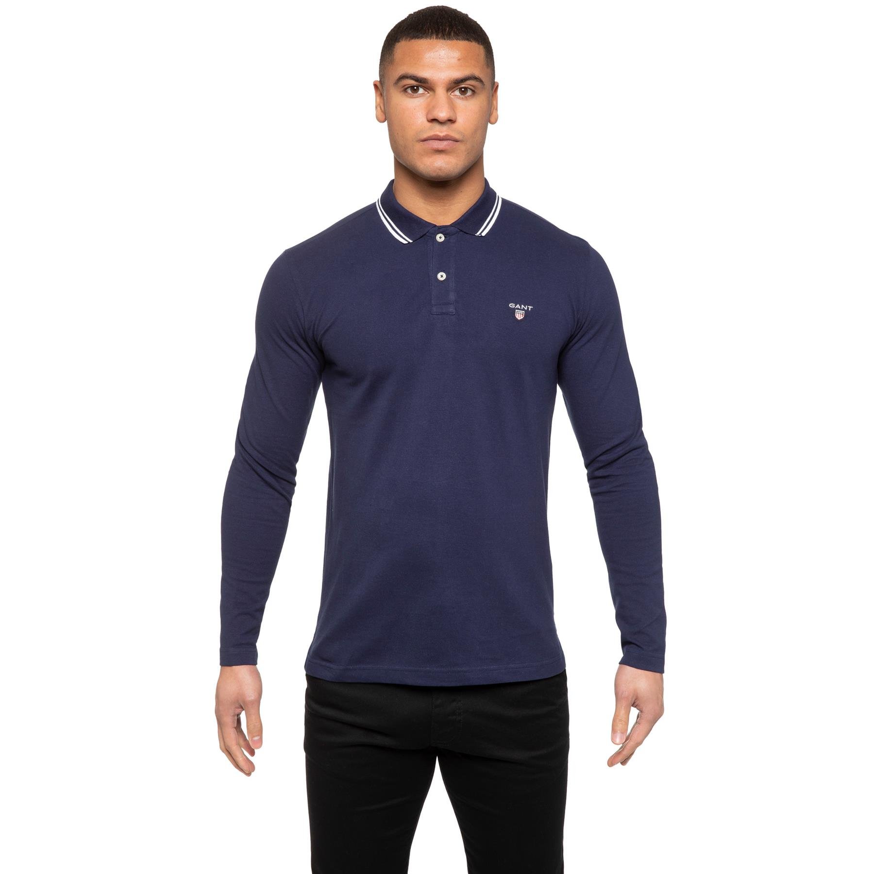 Gant long sleeve sales polo