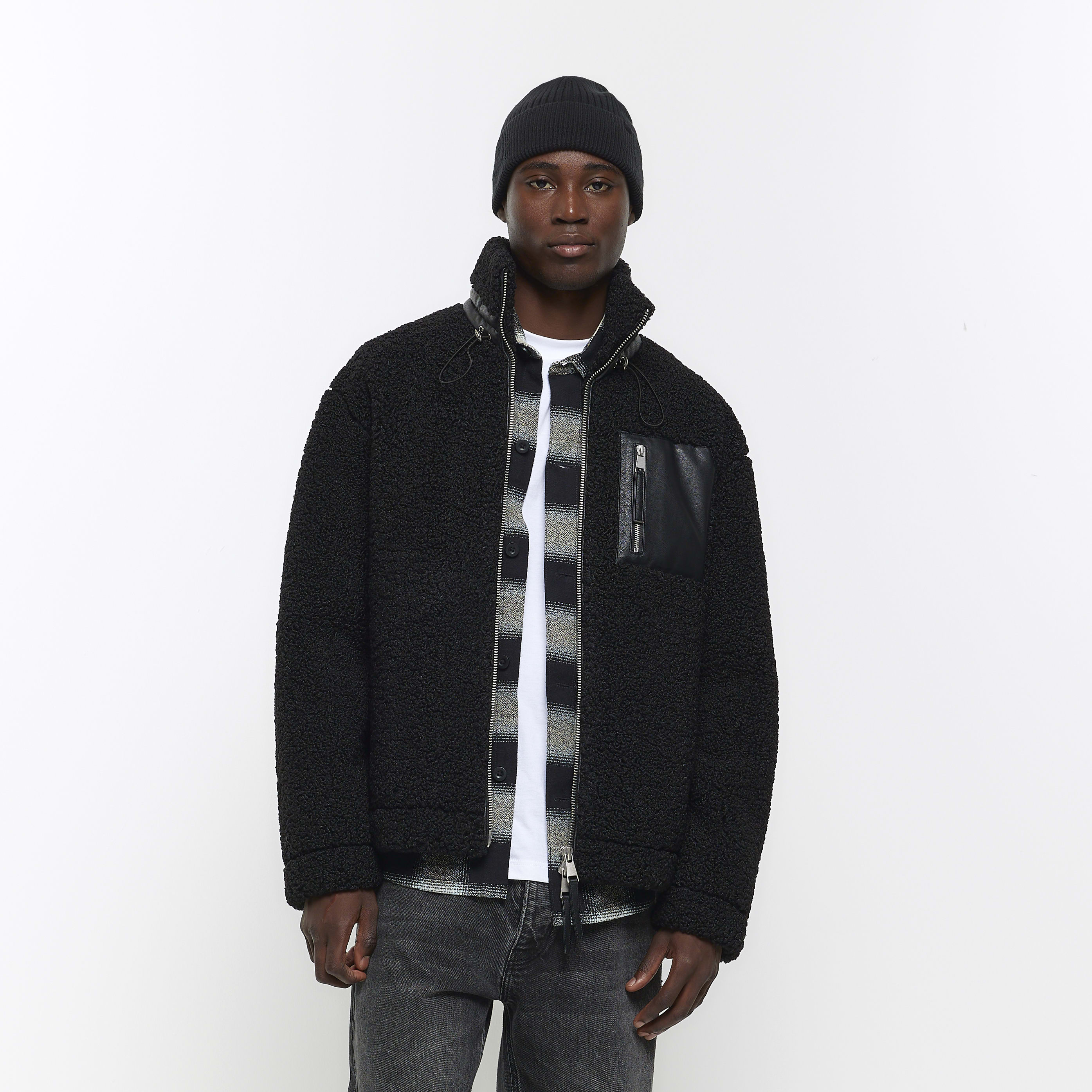 Black borg jacket mens store