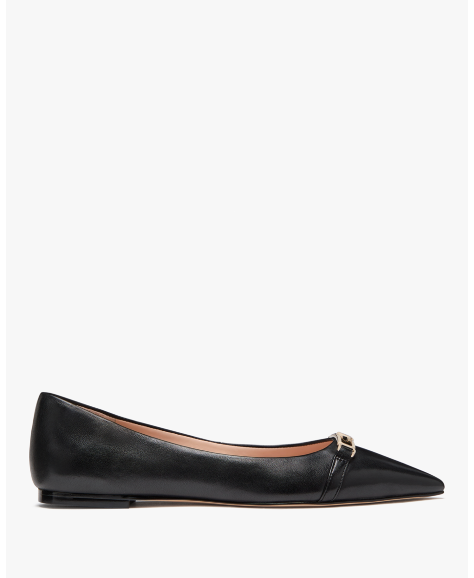 【Kate Spade】Hallie Smooth Leather Flat ◆国内発送◆ Kate Spade Hallie Smooth Leather Flat International Shipping
