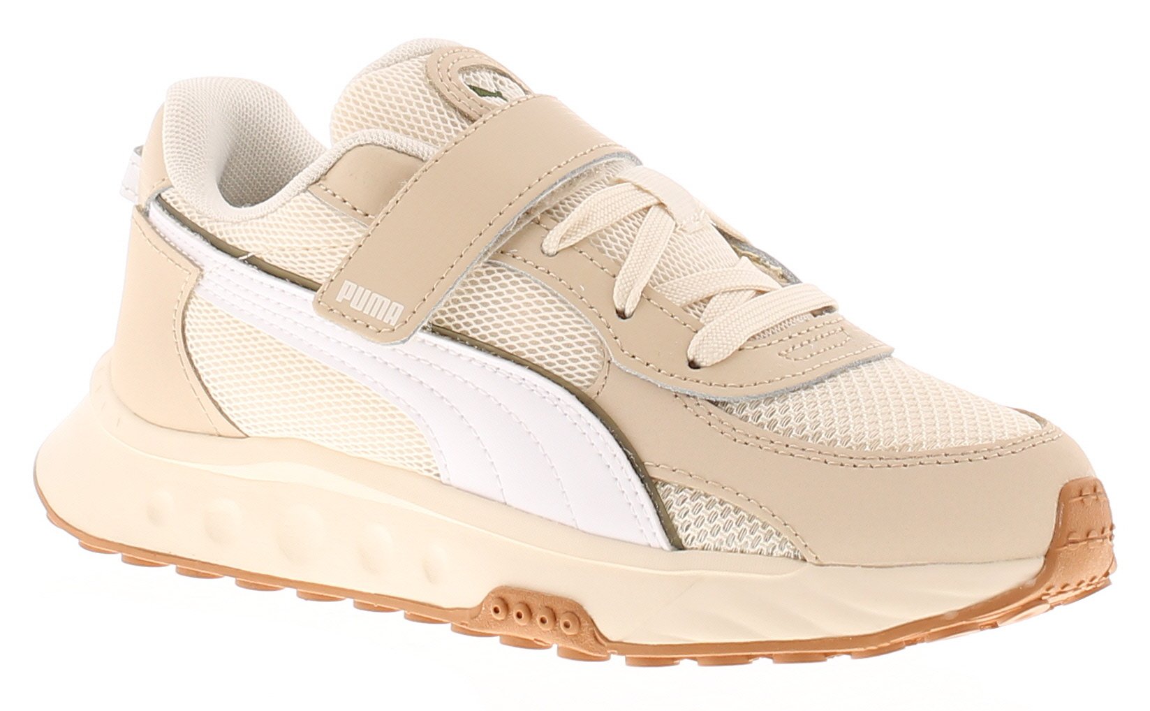 Puma Junior Boys Trainers Wild Rider Futurism Touch Fastening white