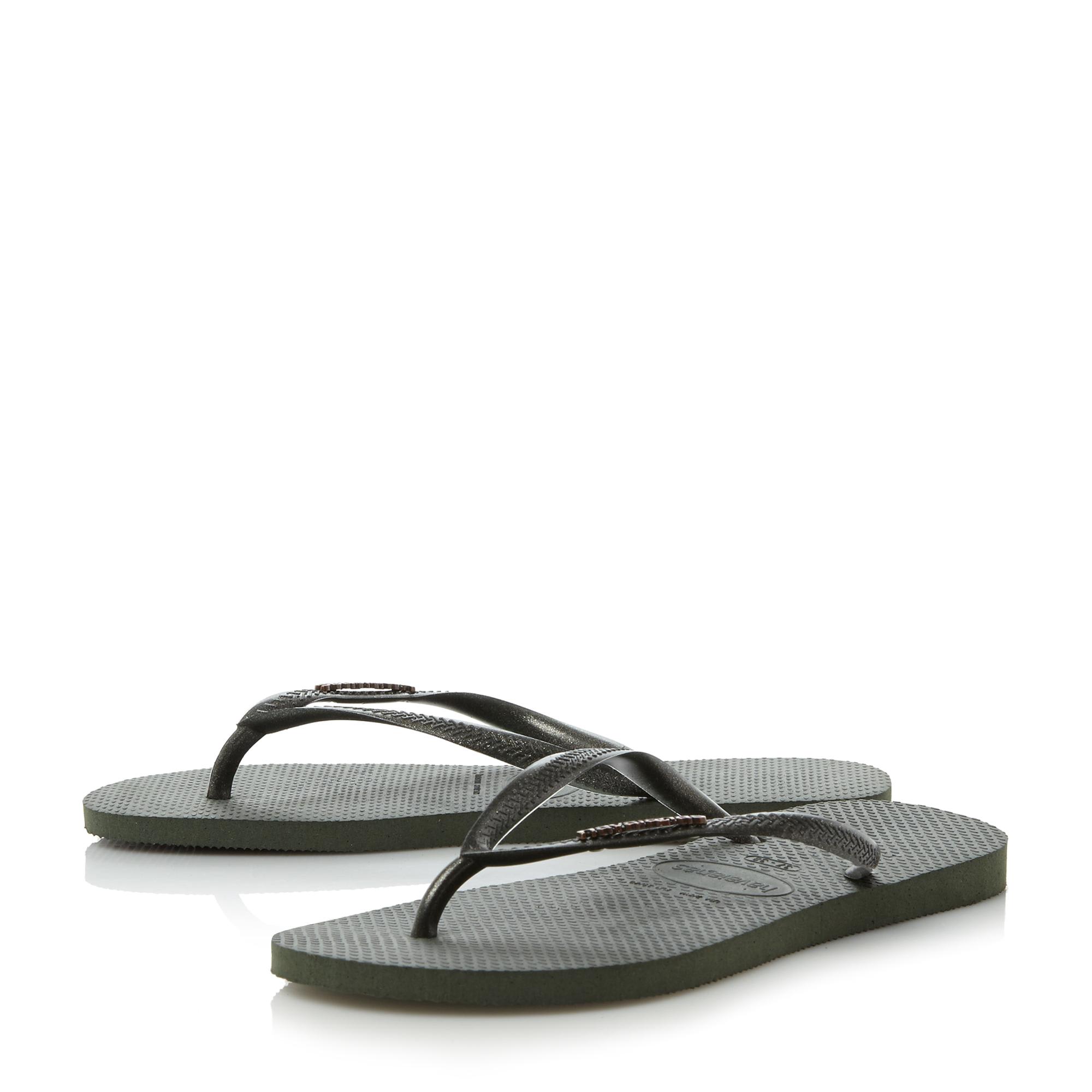 Havaianas Slim Metallic Logo Flip Flop