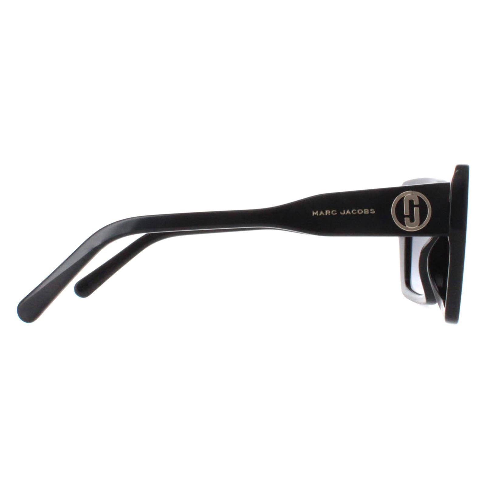 Marc Jacobs Square Womens Shiny Black Dark Grey Gradient MARC 733/S