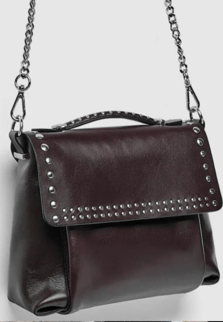 Zara Leather Crossbody Bag