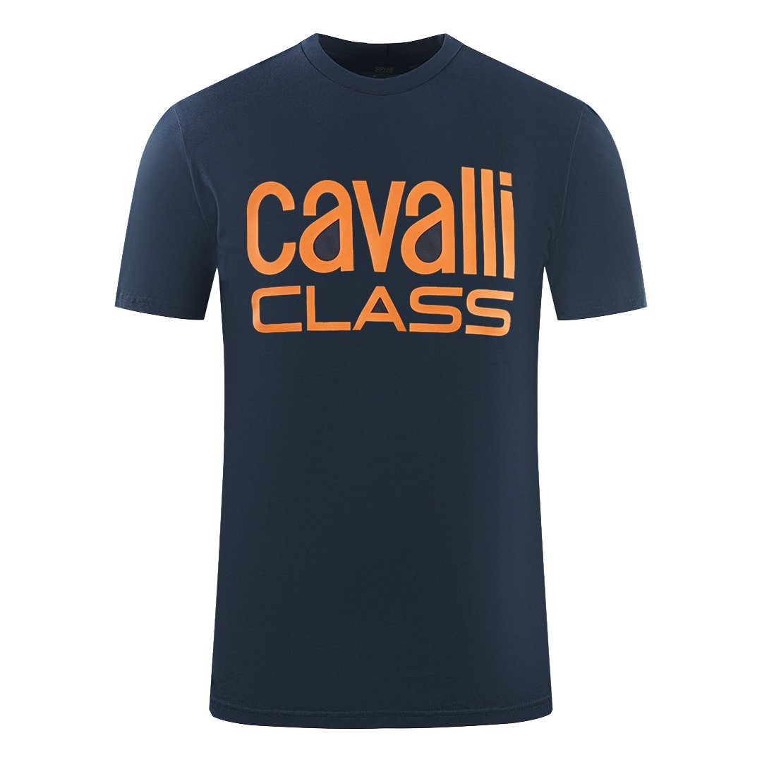 Cavalli Class Blu Cotton Men T-Shirt main image 1
