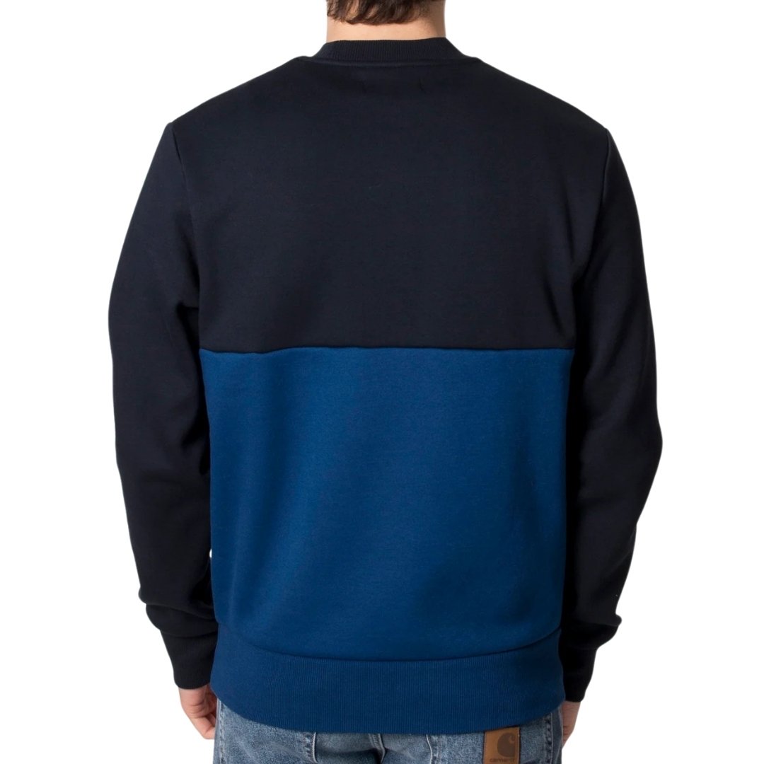 Fred Perry Colour Block Cobalt Blue Sweatshirt