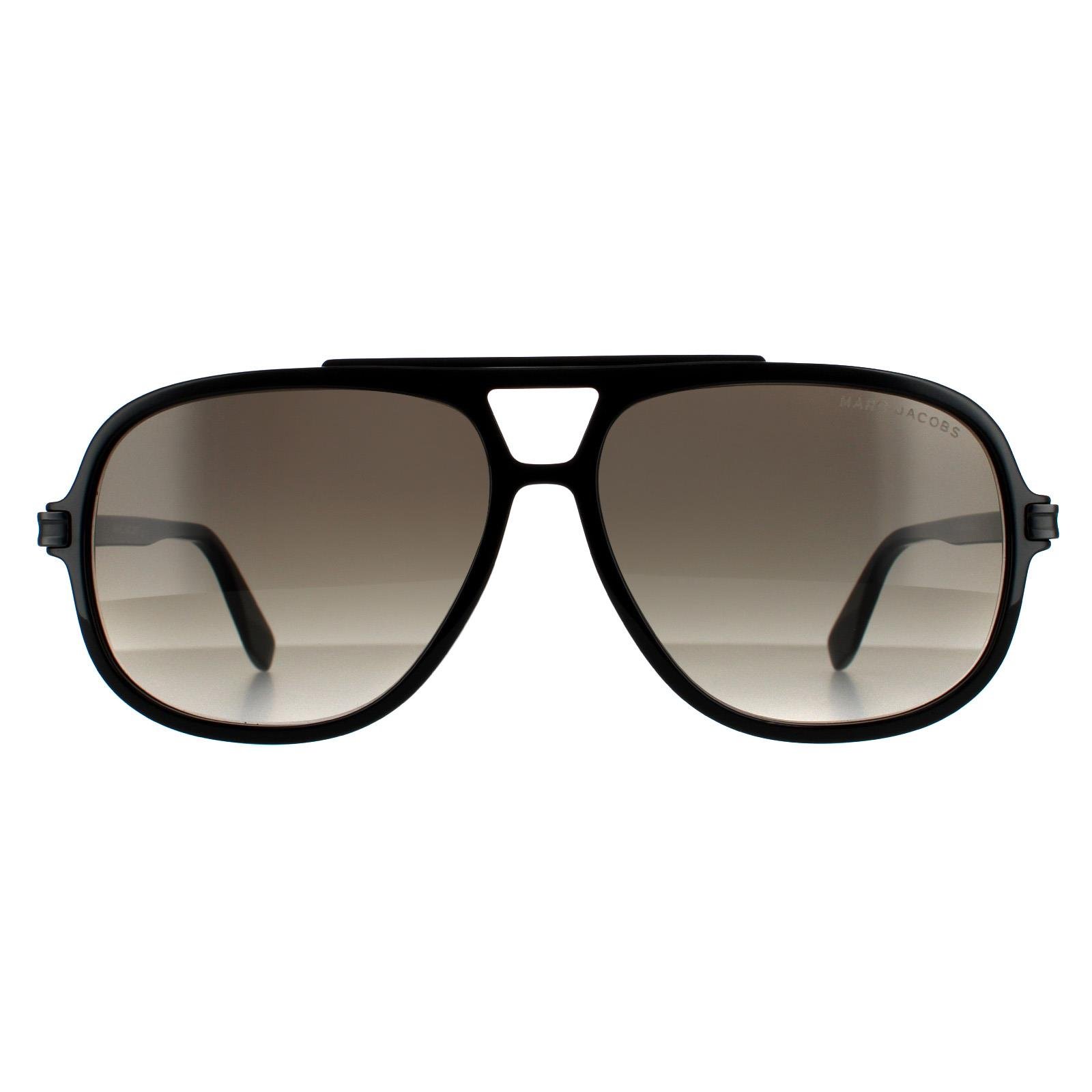 Marc Jacobs Aviator Herren Sonnenbrille Schwarz Braun Gradient