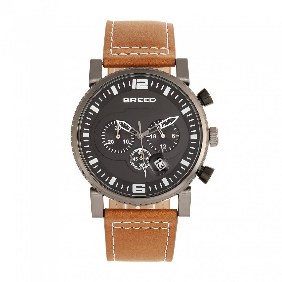 Marlow Miller chronograaf horloge met leren band | -NL Marlow Miller chronograaf horloge met leren band | -NL
