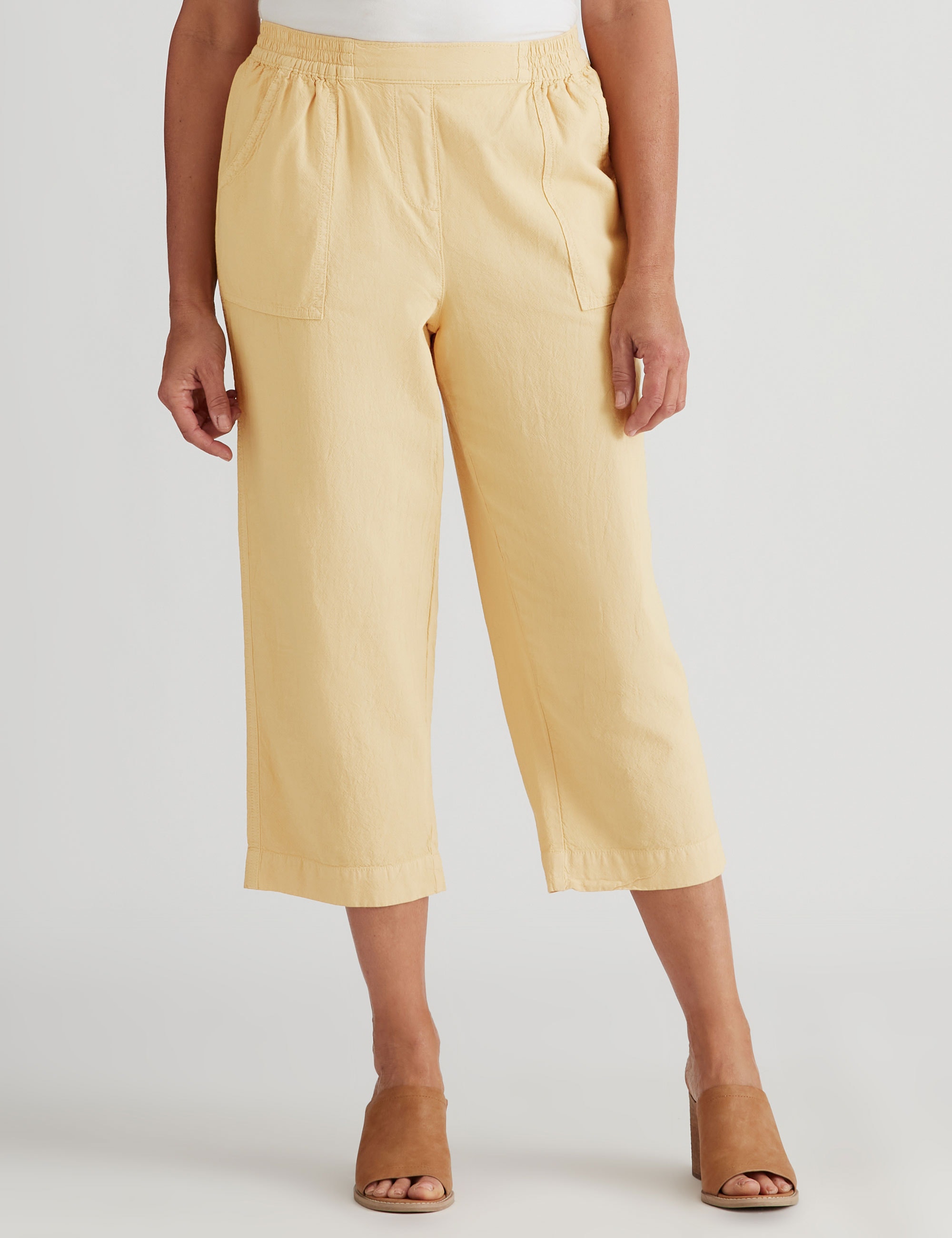 Womens Millers Crop Cotton Washer Pants