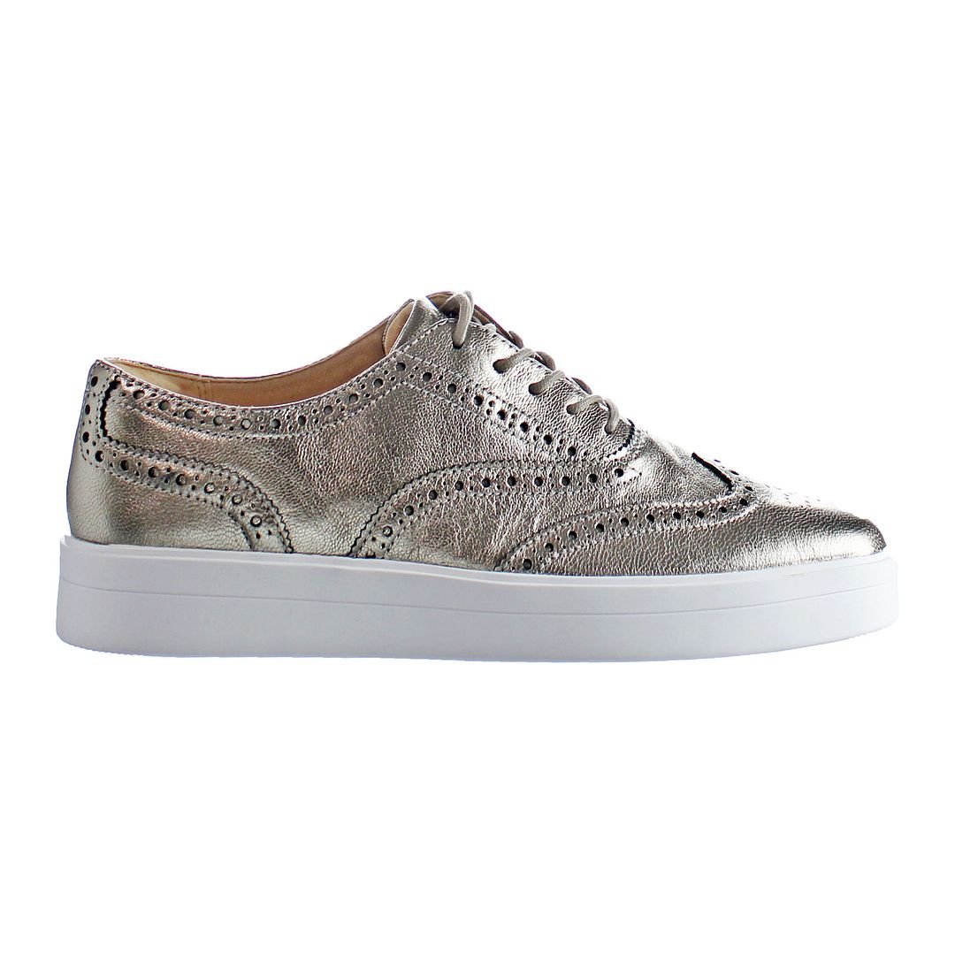 Clarks silver brogues on sale