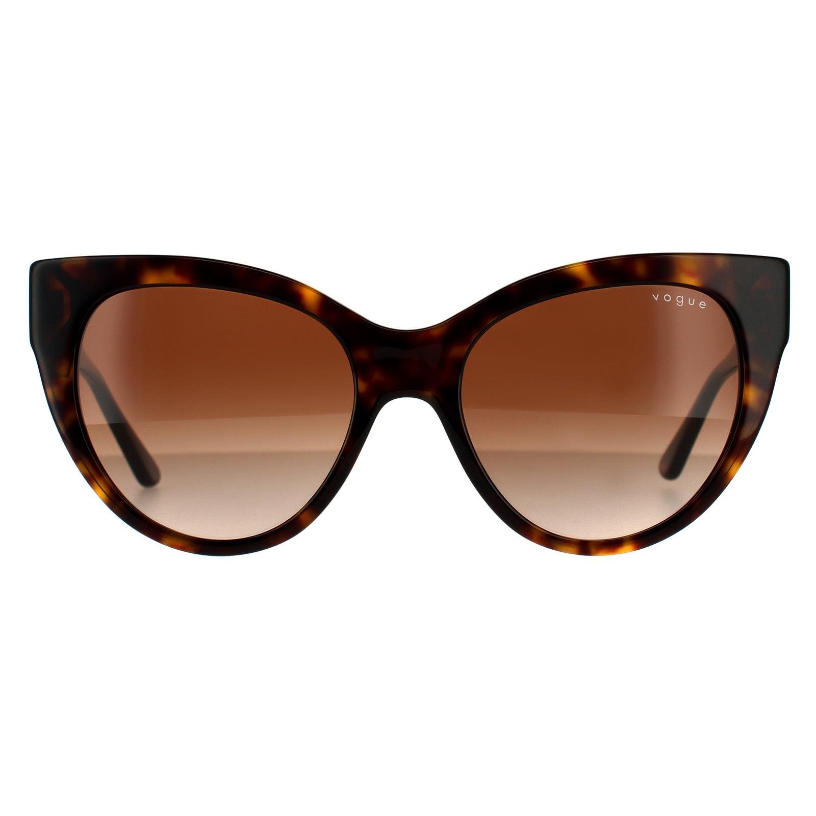 Vogue Cat Eye Damen Schwarz Grau Gradient Sonnenbrille