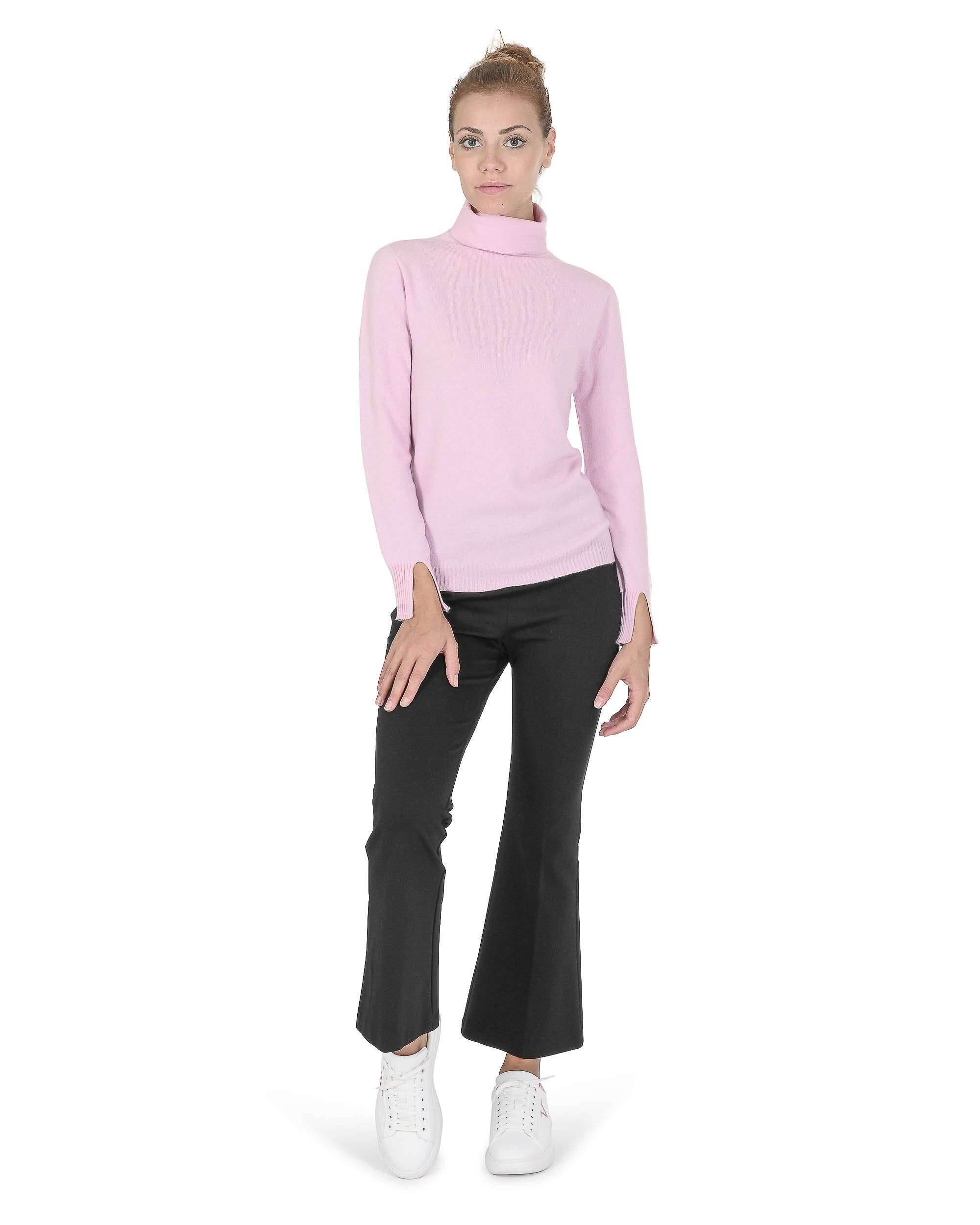 Crown of Edinburgh Cashmere Beige Cashmere Casual Pants
