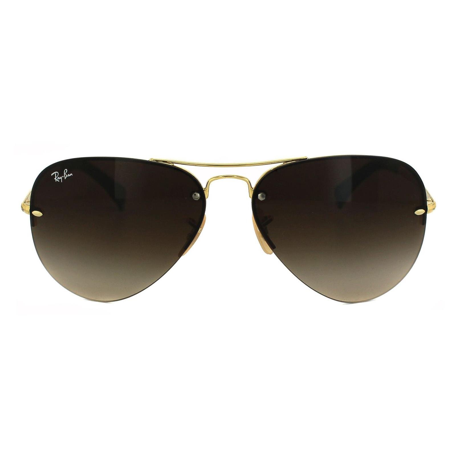 Rayban Zonnebril 3449 Goud Bruin Verloop 001/13 59mm