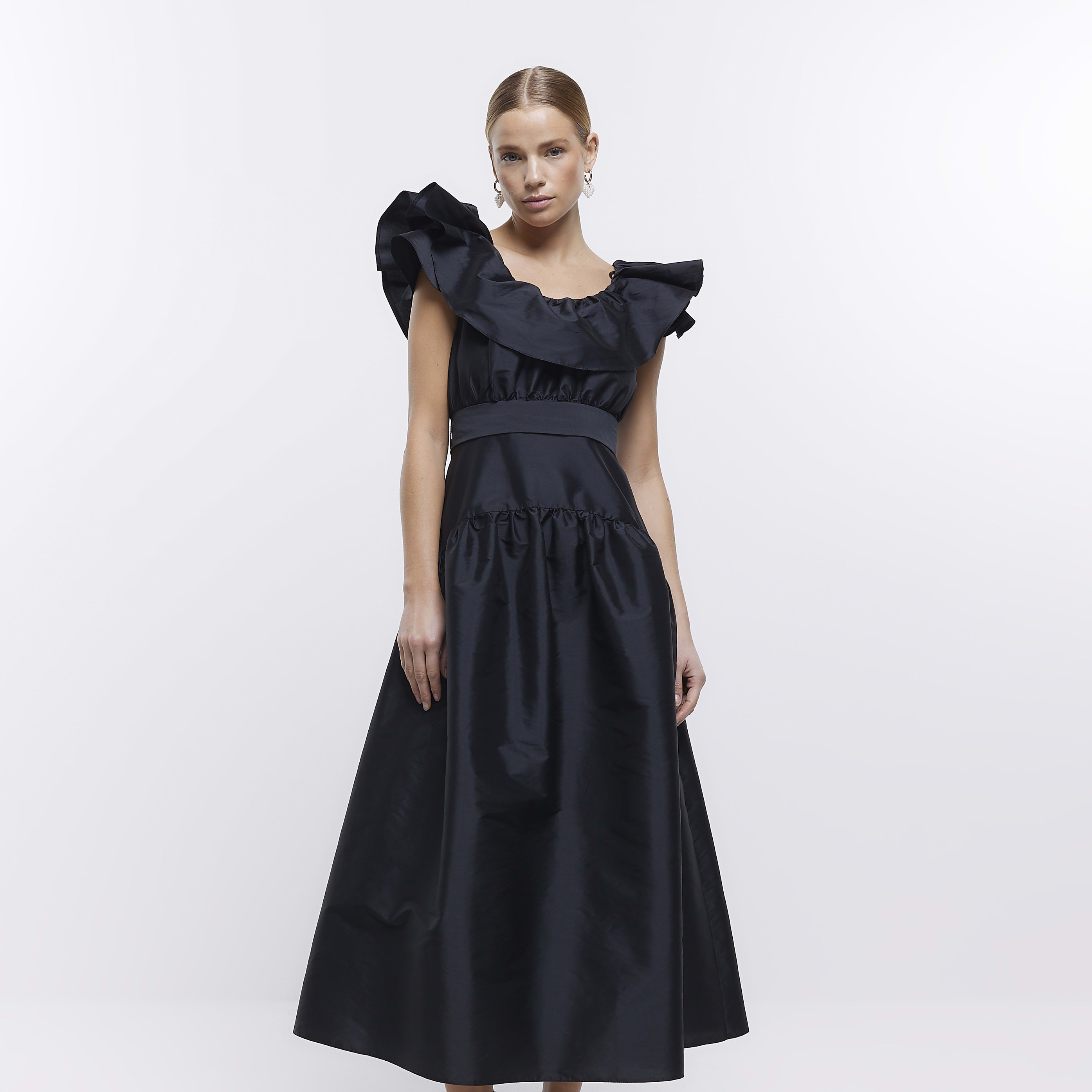 River of Petals Dark Smock Top Dress