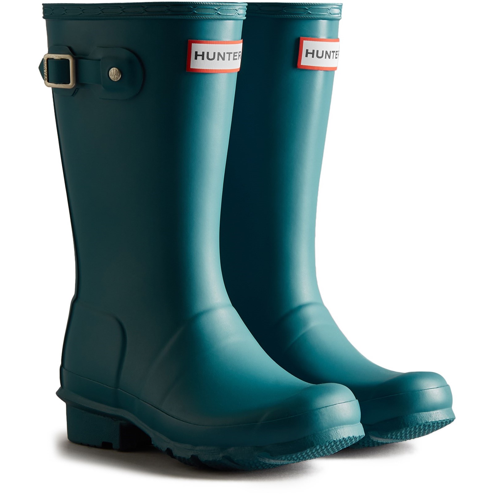 Hunter teal boots top