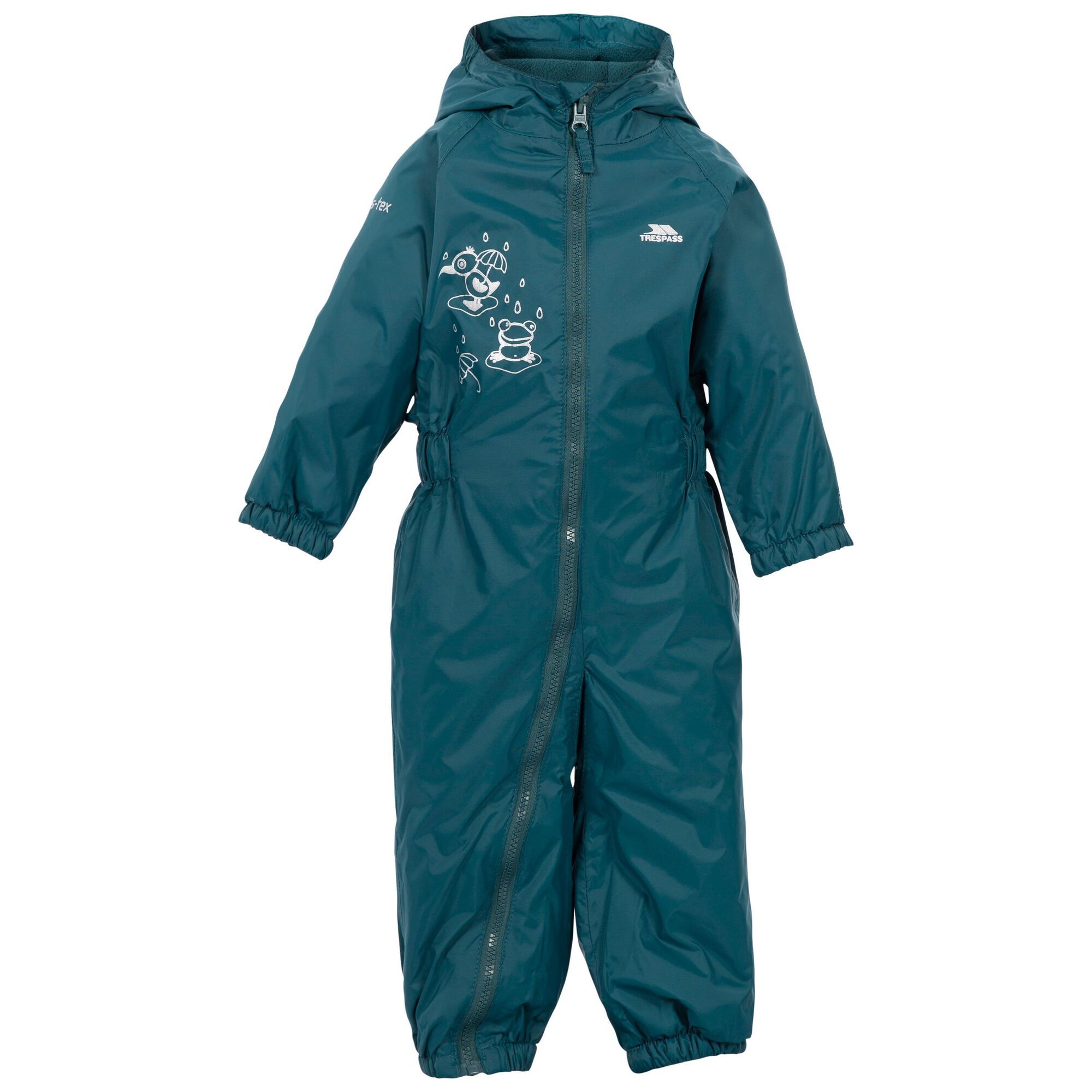 Baby Rain Suit Trespass Drip Drop All In One Padded Waterproof