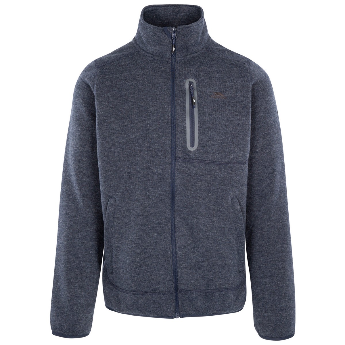 Trespass Mens Farham Melange AT300 Fleece Jacket Navy