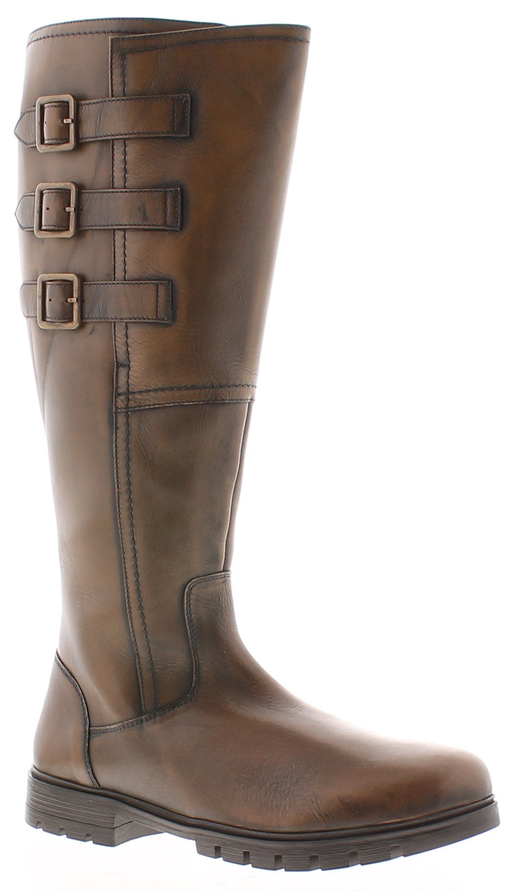 Womens Long Boots Maizie Leather Zip bronze