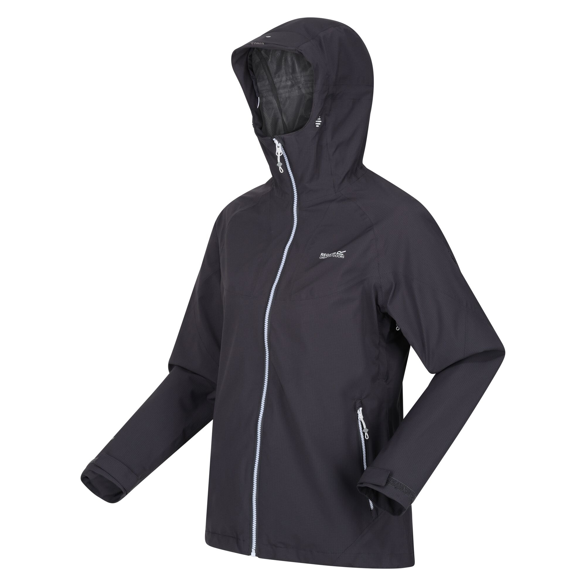 Regatta Womens/Ladies Raddick Logo Waterproof Jacket (Seal Grey)