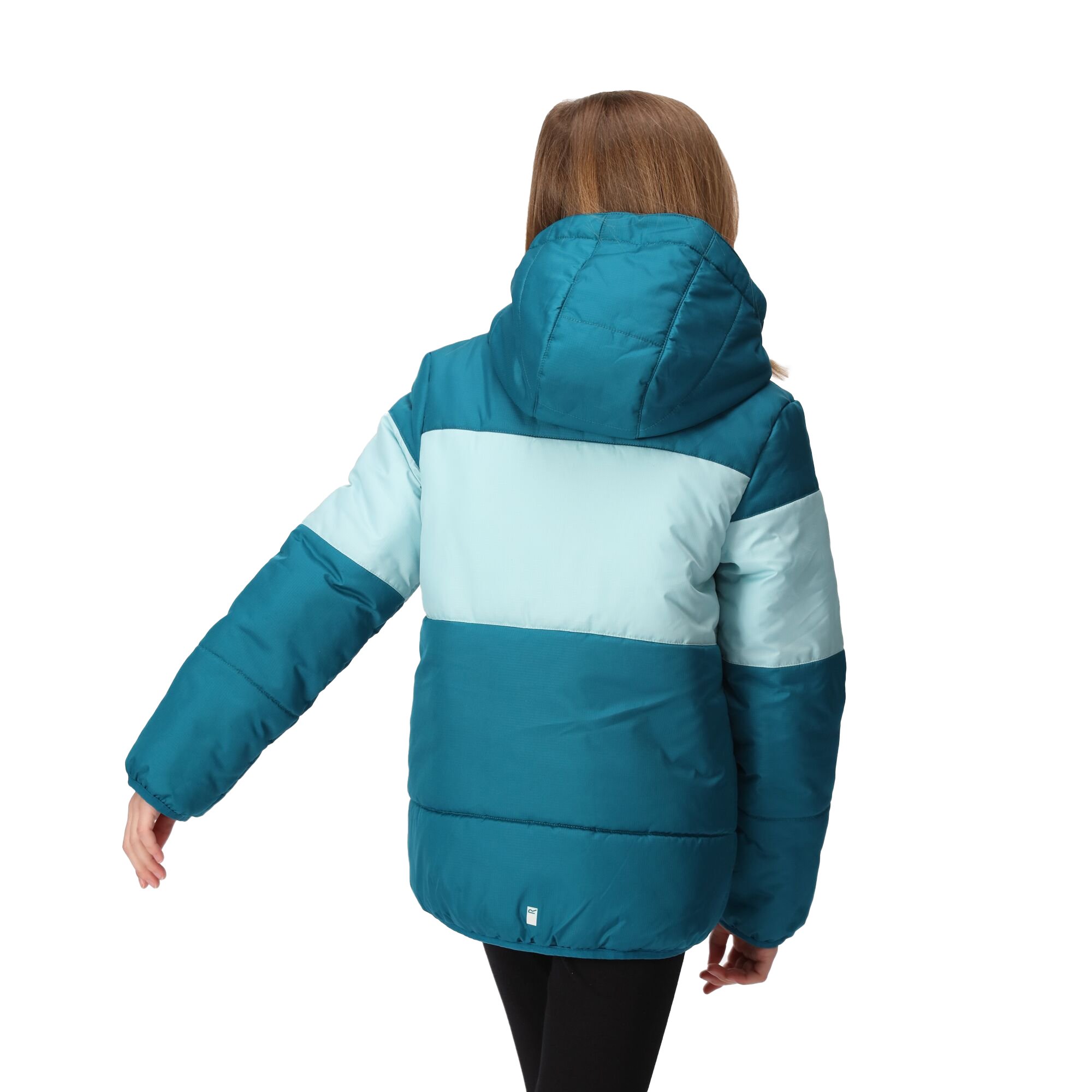 Regatta Childrens/Kids Lofthouse VII Terrain Print Padded Jacket (Gulfstream/Sea Haze)