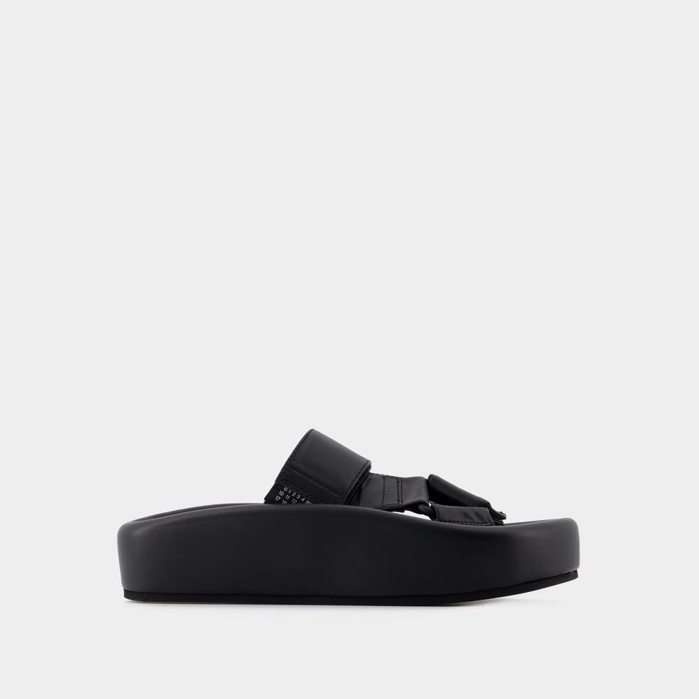 Sandalen - MM6 Maison Margiela - Leder - Schwarz