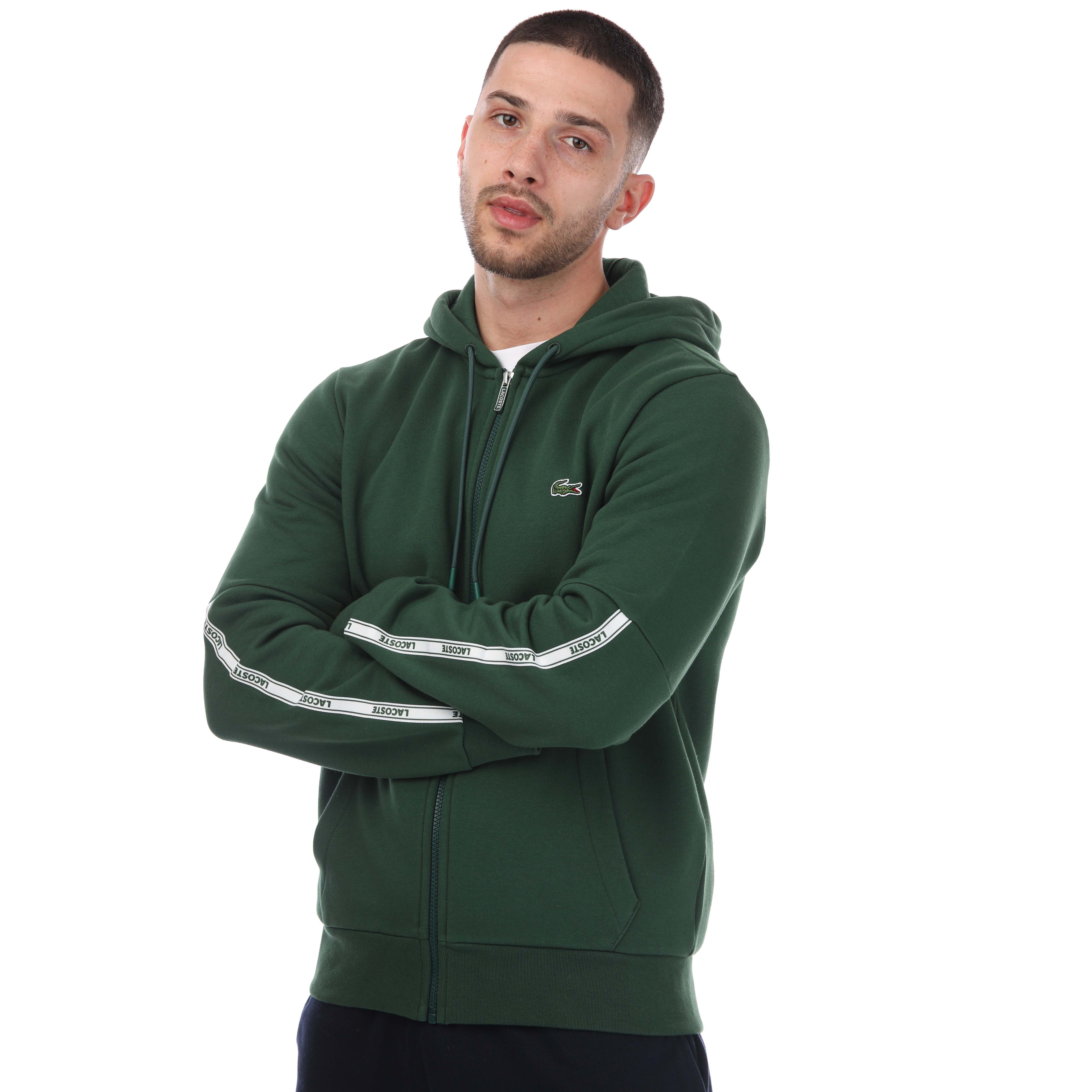 Green lacoste hoodie new arrivals
