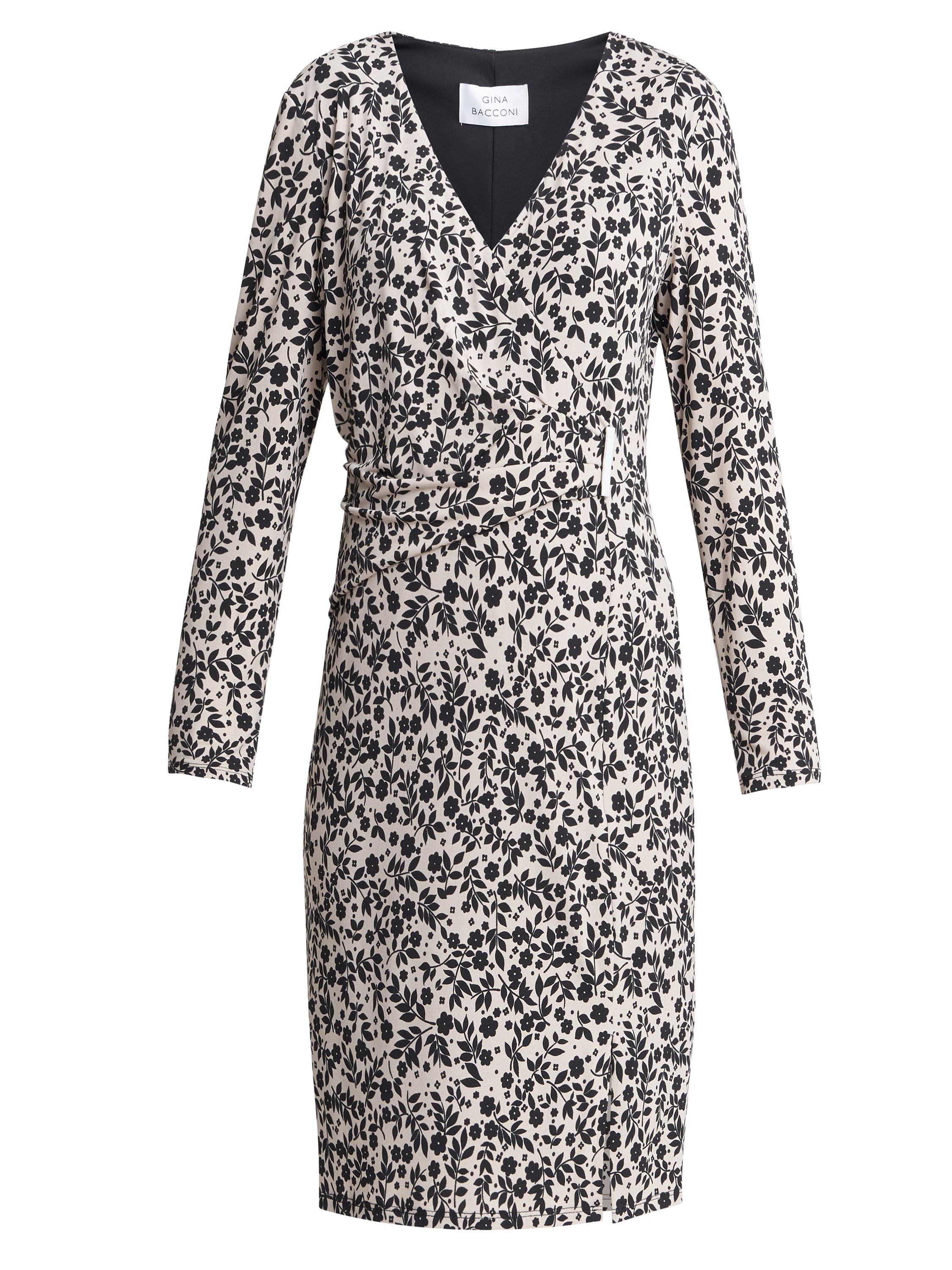 Gina bacconi wrap dress top