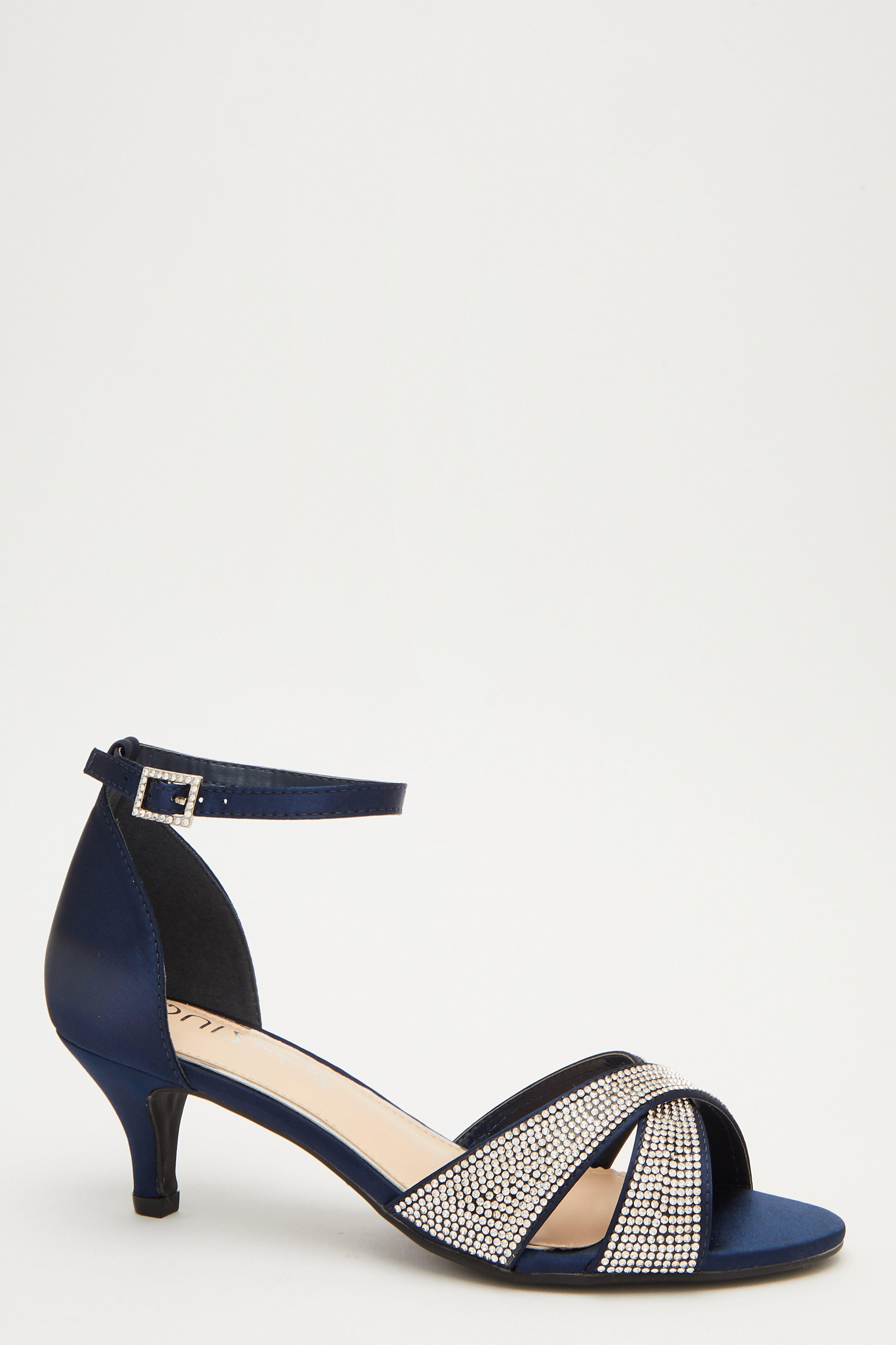 Navy Moulded Sandals