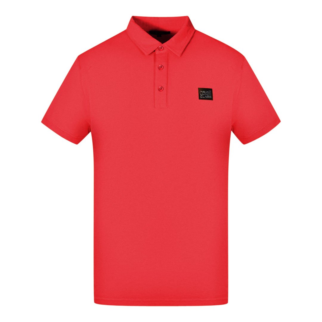 Cavalli Class Red Cotton Men Polo Shirt main image 1