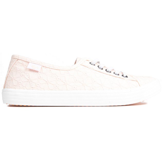 Rocket Dog Women's Chow Chow Elsie Eyelet Lace-Up Sneakers - White Canvas Summer Shoes