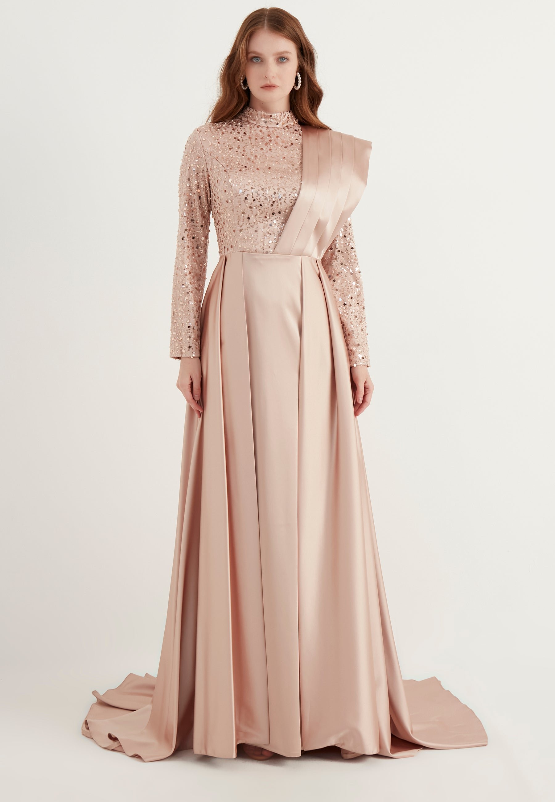Robe à Paillettes Midi Étincelante Femme - Tunique Fluide à Volants Pour Soirées