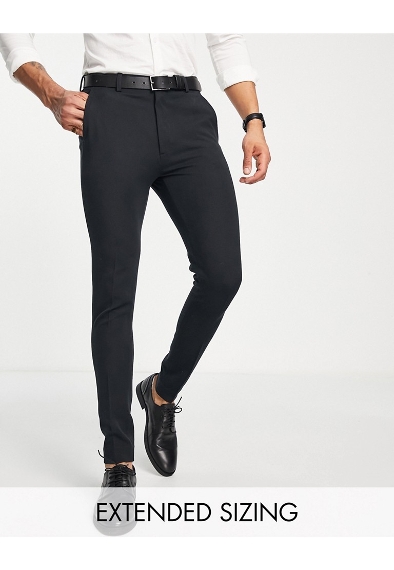 ASOS DESIGN super skinny smart trouser in black