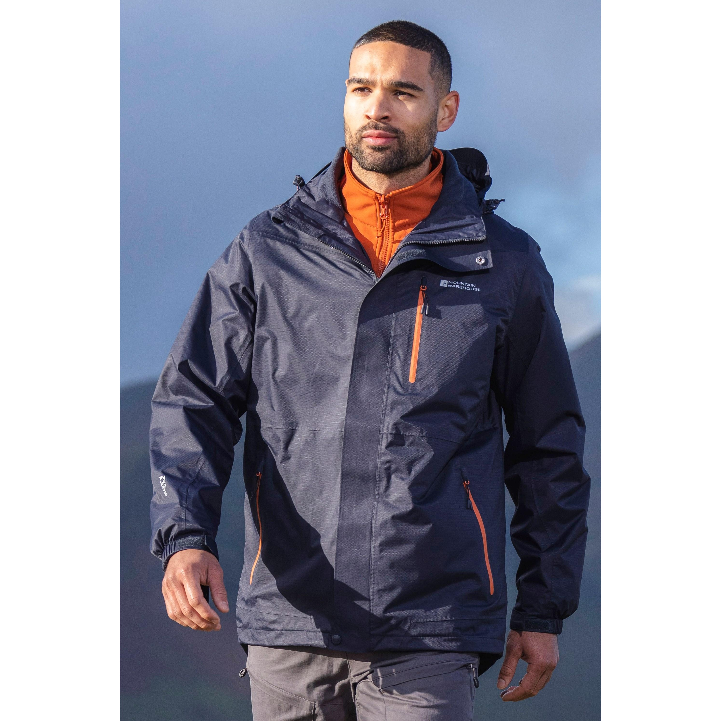 Mountain Warehouse Mens Bracken Extreme 3 in 1 Waterproof Jacket